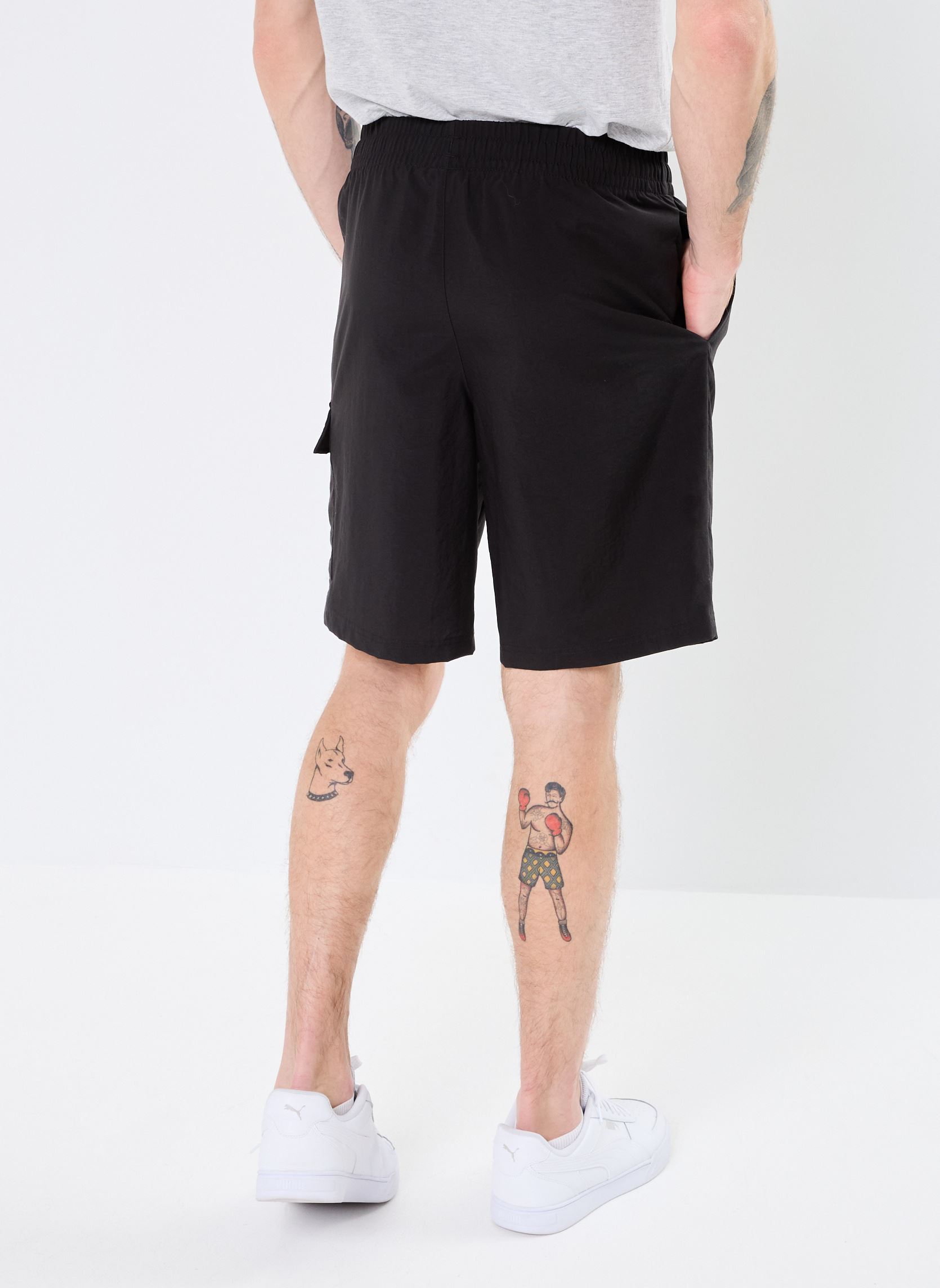 Shorts de sport ESS No. 1 Logo Woven Cargo Shorts 9 homme noir Puma Shorts de sport ESS No. 1 Logo Woven Cargo Shorts 9 homme noir Puma Black