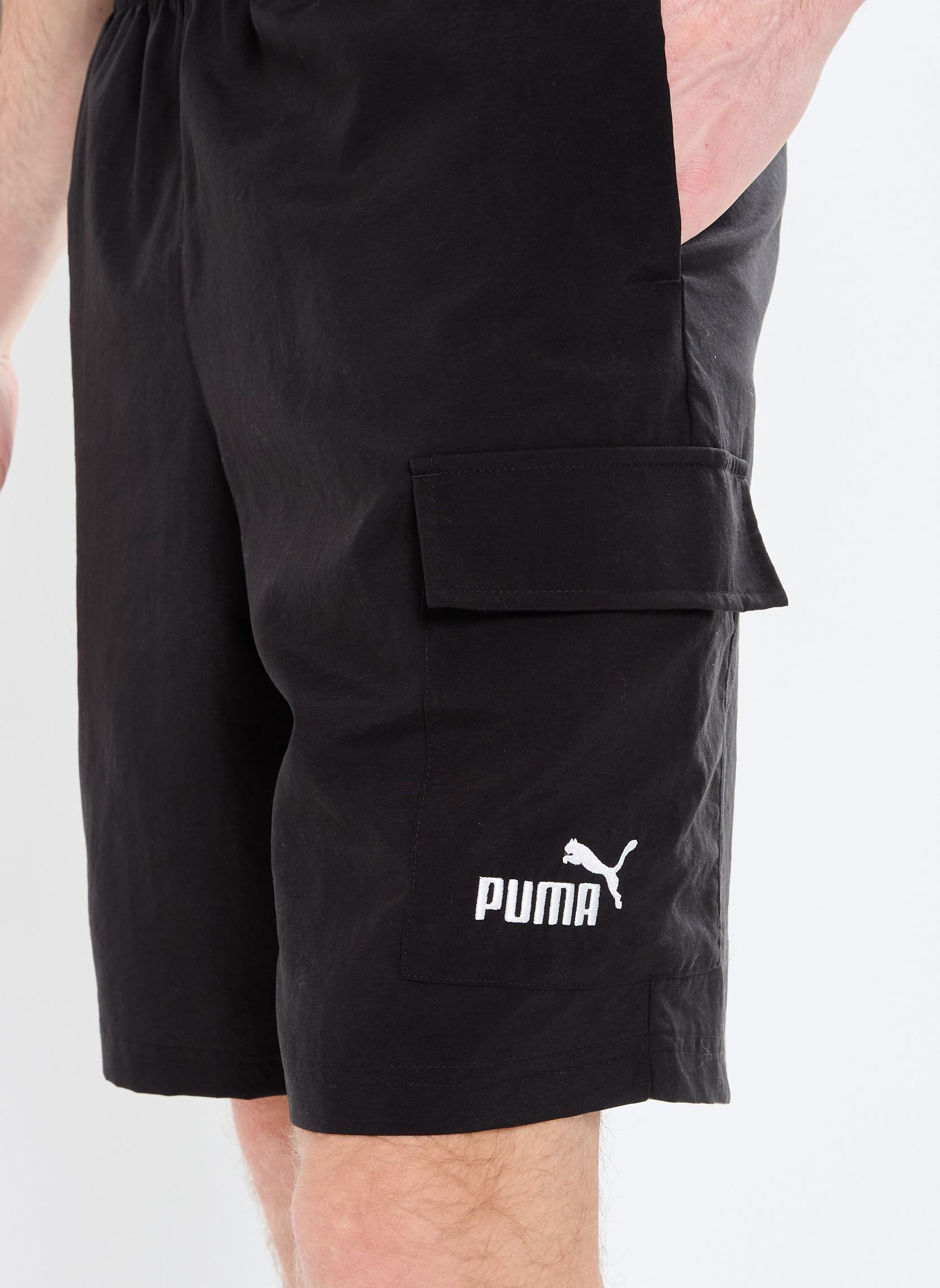 Shorts de sport ESS No. 1 Logo Woven Cargo Shorts 9 homme noir Puma Shorts de sport ESS No. 1 Logo Woven Cargo Shorts 9 homme noir Puma Black