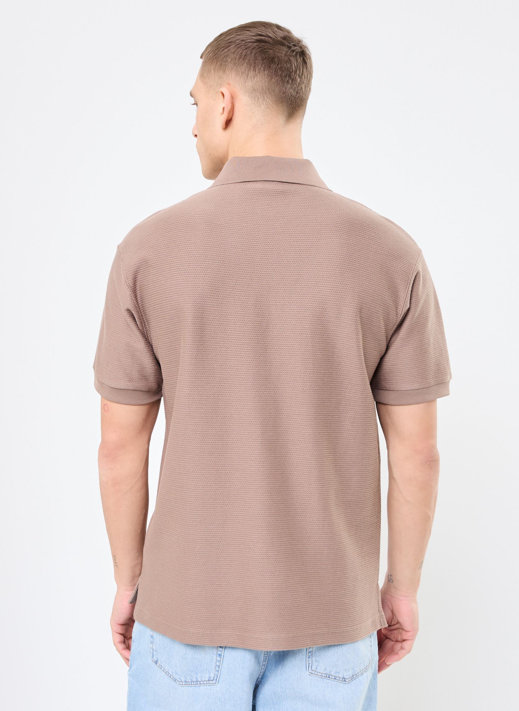 Polo a maniche corte PREMIUM ESS Relaxed Jacquard Polo uomo marrone Puma Polo a maniche corte PREMIUM ESS Relaxed Jacquard Polo uomo marrone TOTALLY TAUPE