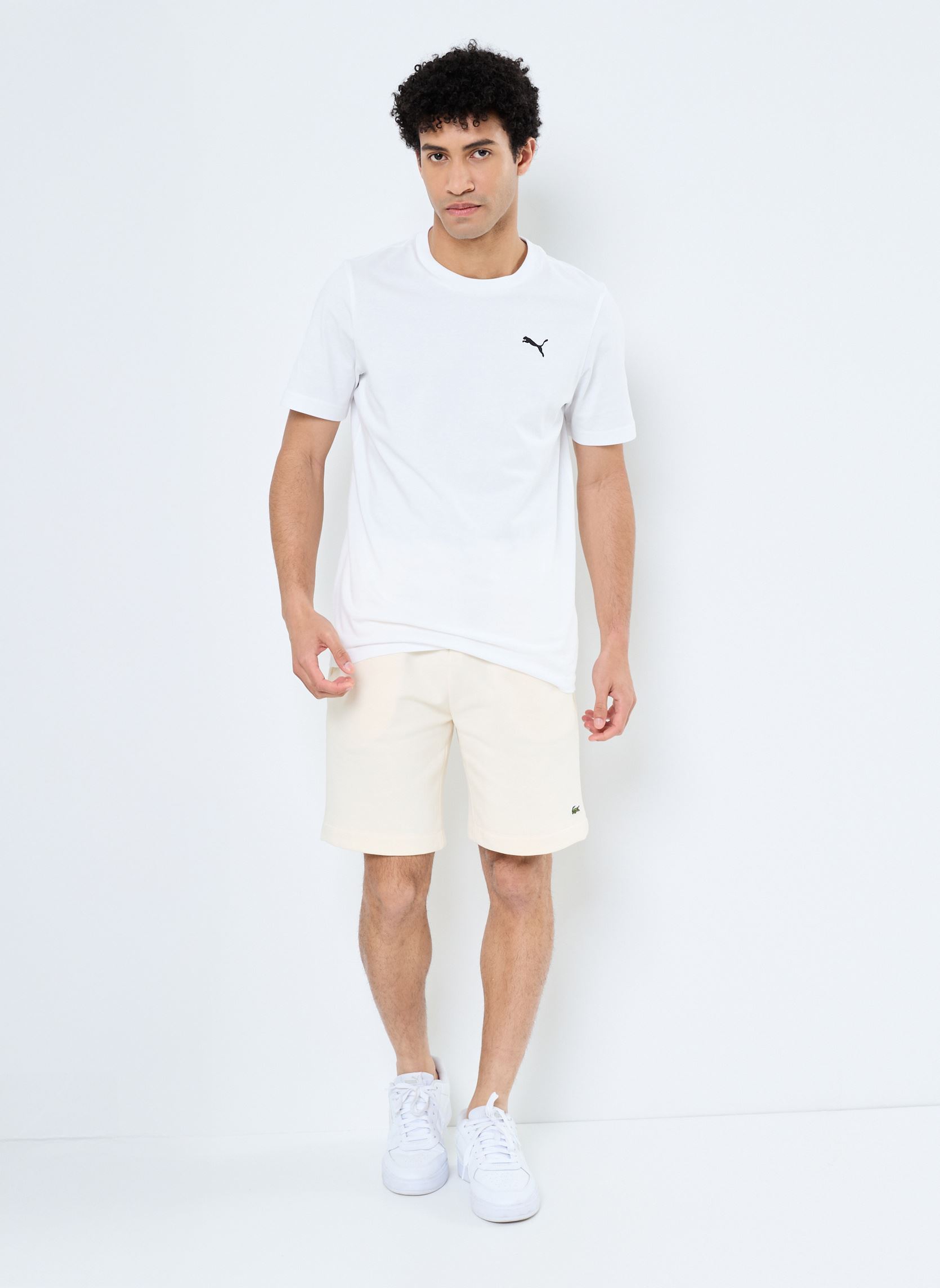 Tee-shirts manches courtes WARDROBE ESS Tee homme blanc Puma Tee-shirts manches courtes WARDROBE ESS Tee homme blanc Puma White