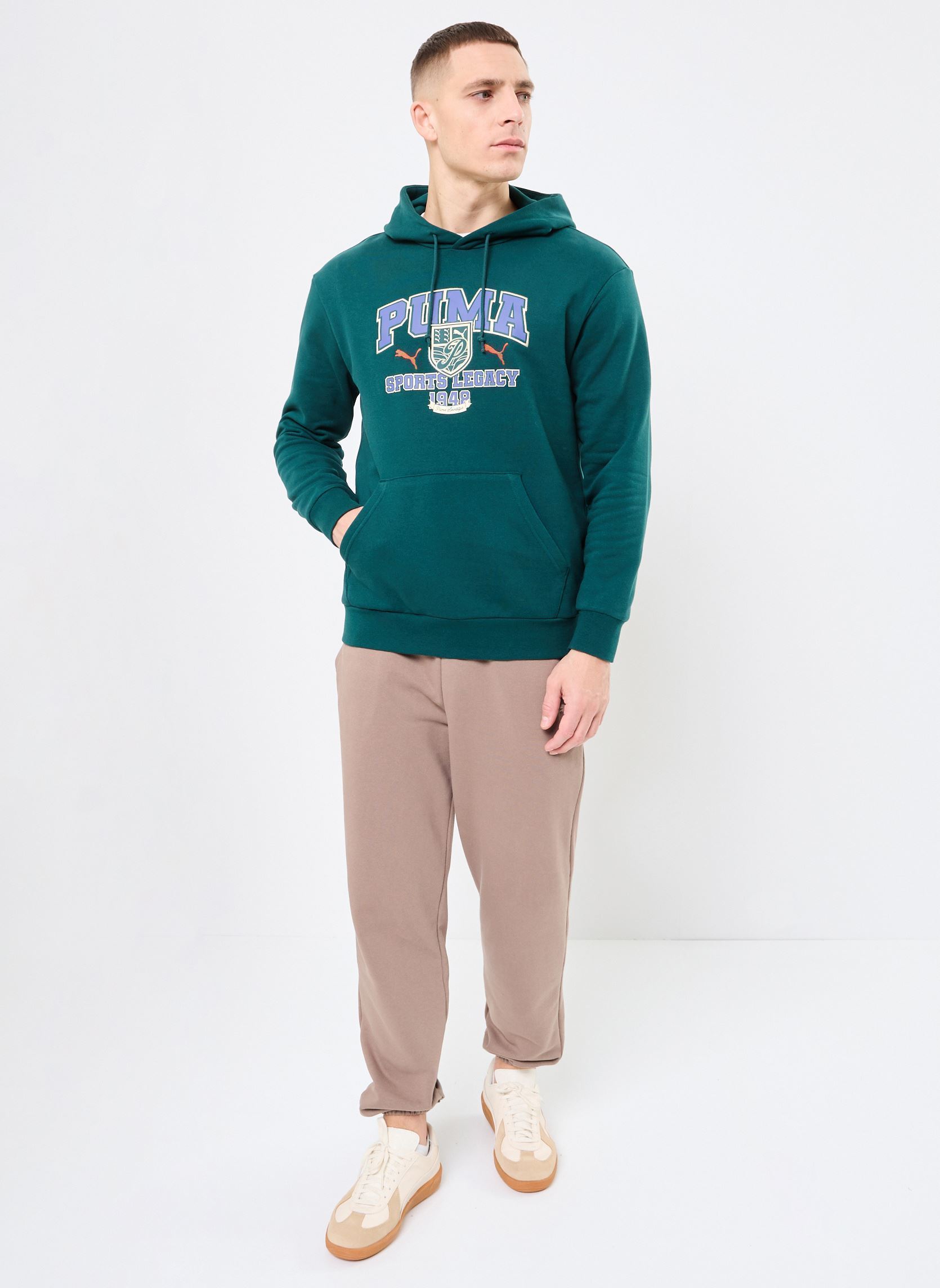 Sweats SPORTS LEGACY Graphic Hoodie TR homme vert Puma Sweats SPORTS LEGACY Graphic Hoodie TR homme vert Dark Myrtle