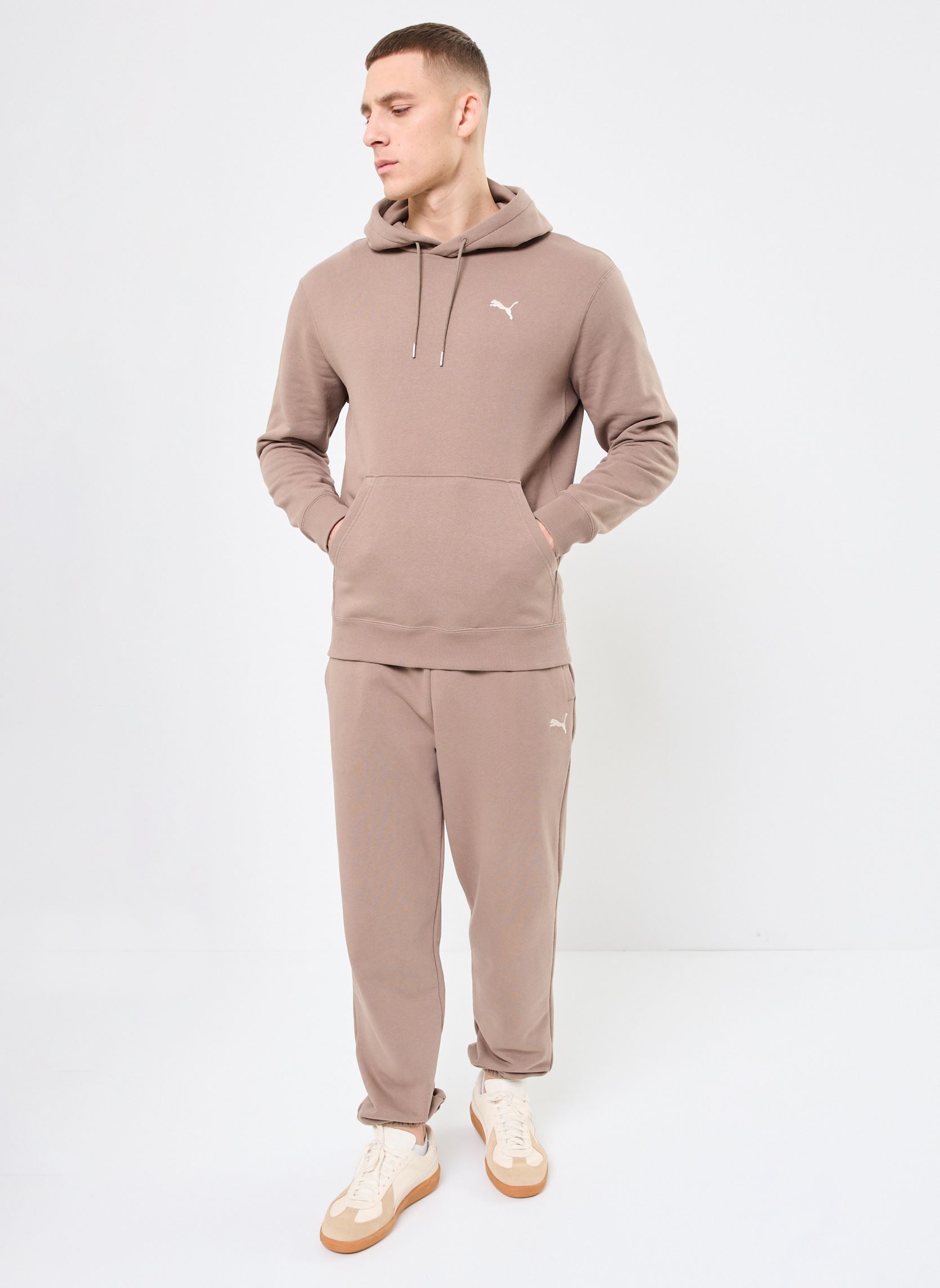 Sweatshirts WARDROBE ESS Hoodie TR herren braun Puma Sweatshirts WARDROBE ESS Hoodie TR herren braun Totally Taupe