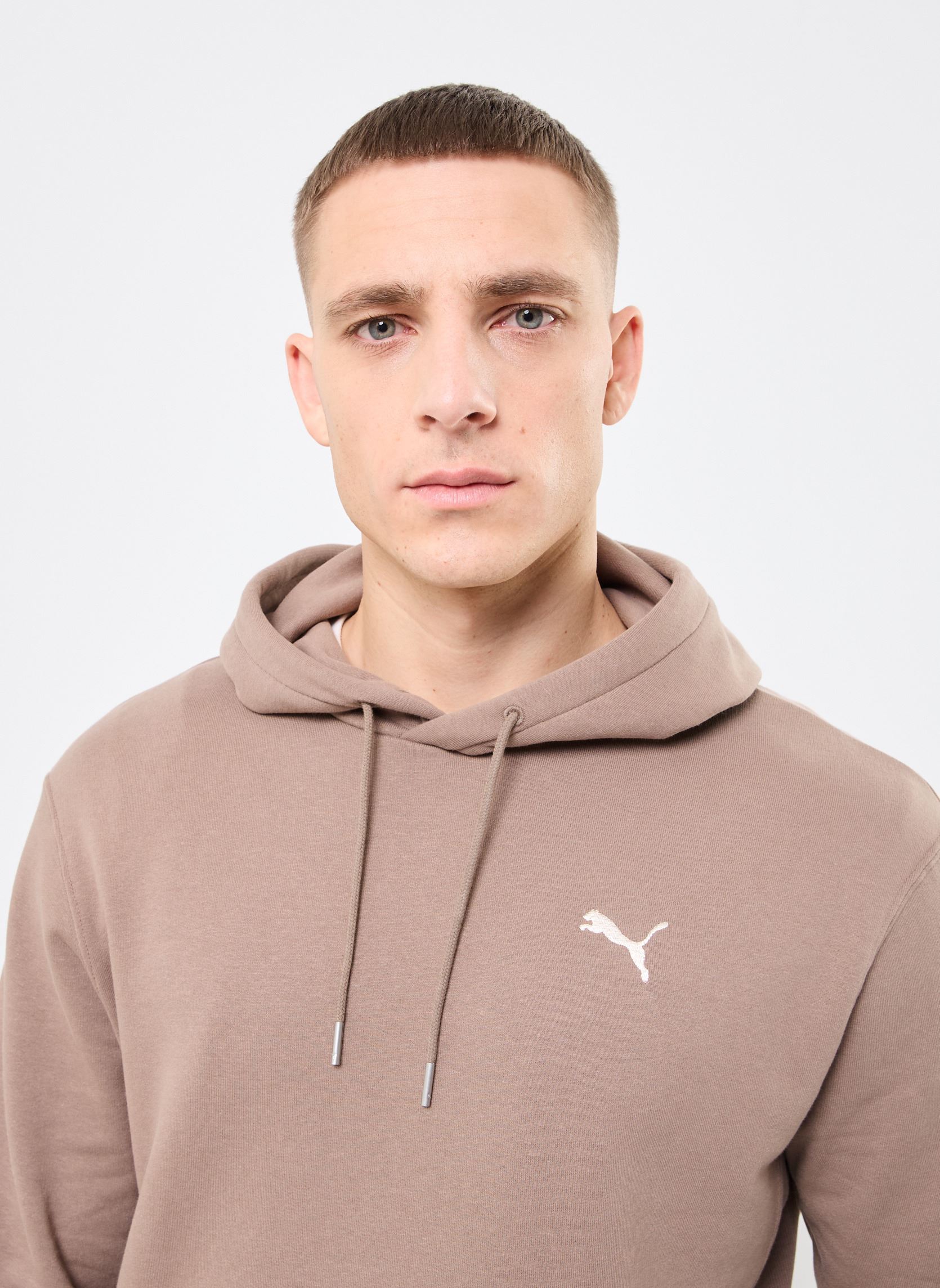 Sweatshirts WARDROBE ESS Hoodie TR herren braun Puma Sweatshirts WARDROBE ESS Hoodie TR herren braun Totally Taupe