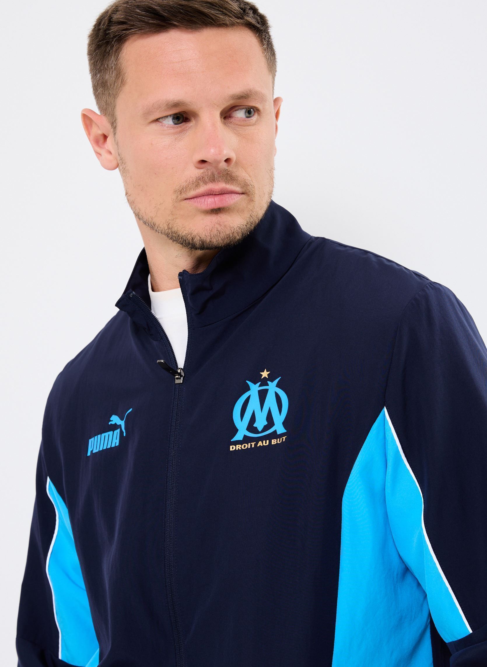 Trainingsjacken OM ftblARCHIVE Jacket herren blau Puma Trainingsjacken OM ftblARCHIVE Jacket herren blau PUMA Navy-Bleu Azur
