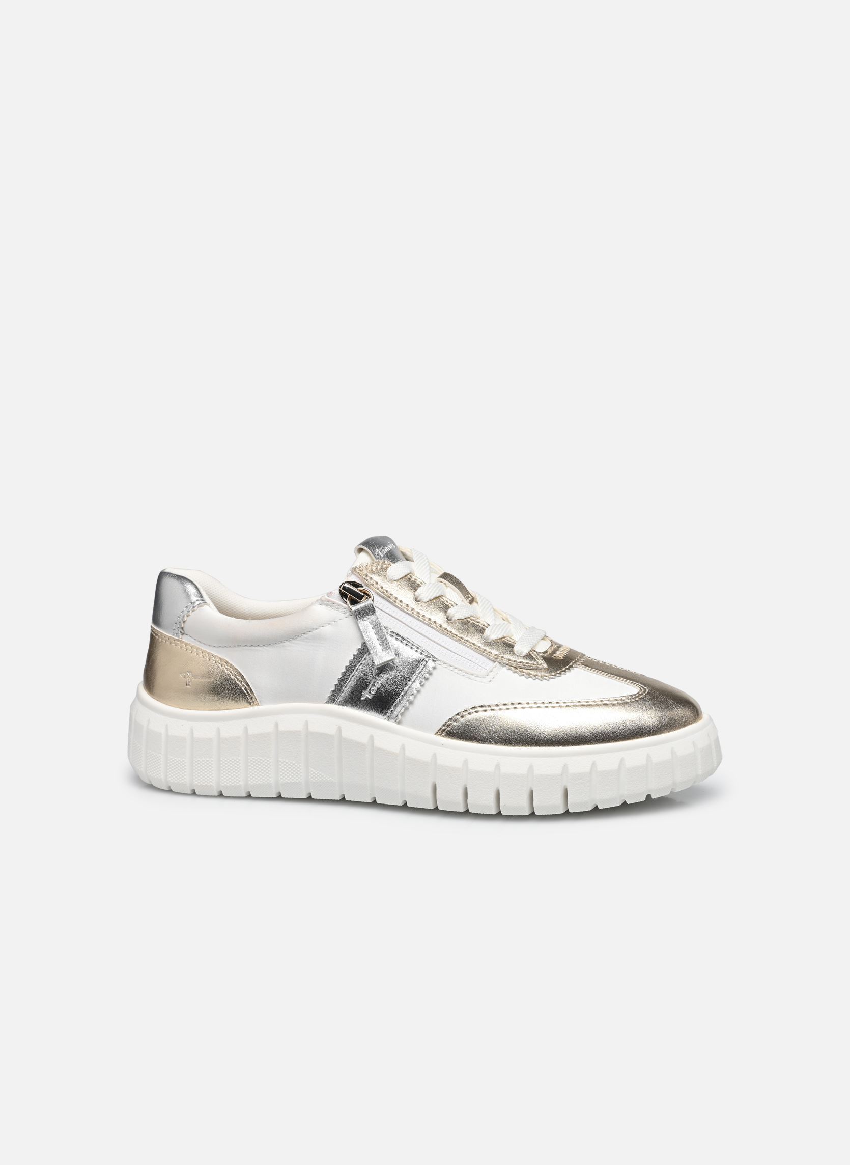 Niedrige Sneaker 83719-44 damen weiß Tamaris Comfort Niedrige Sneaker 83719-44 damen weiß GOLD/SILVER