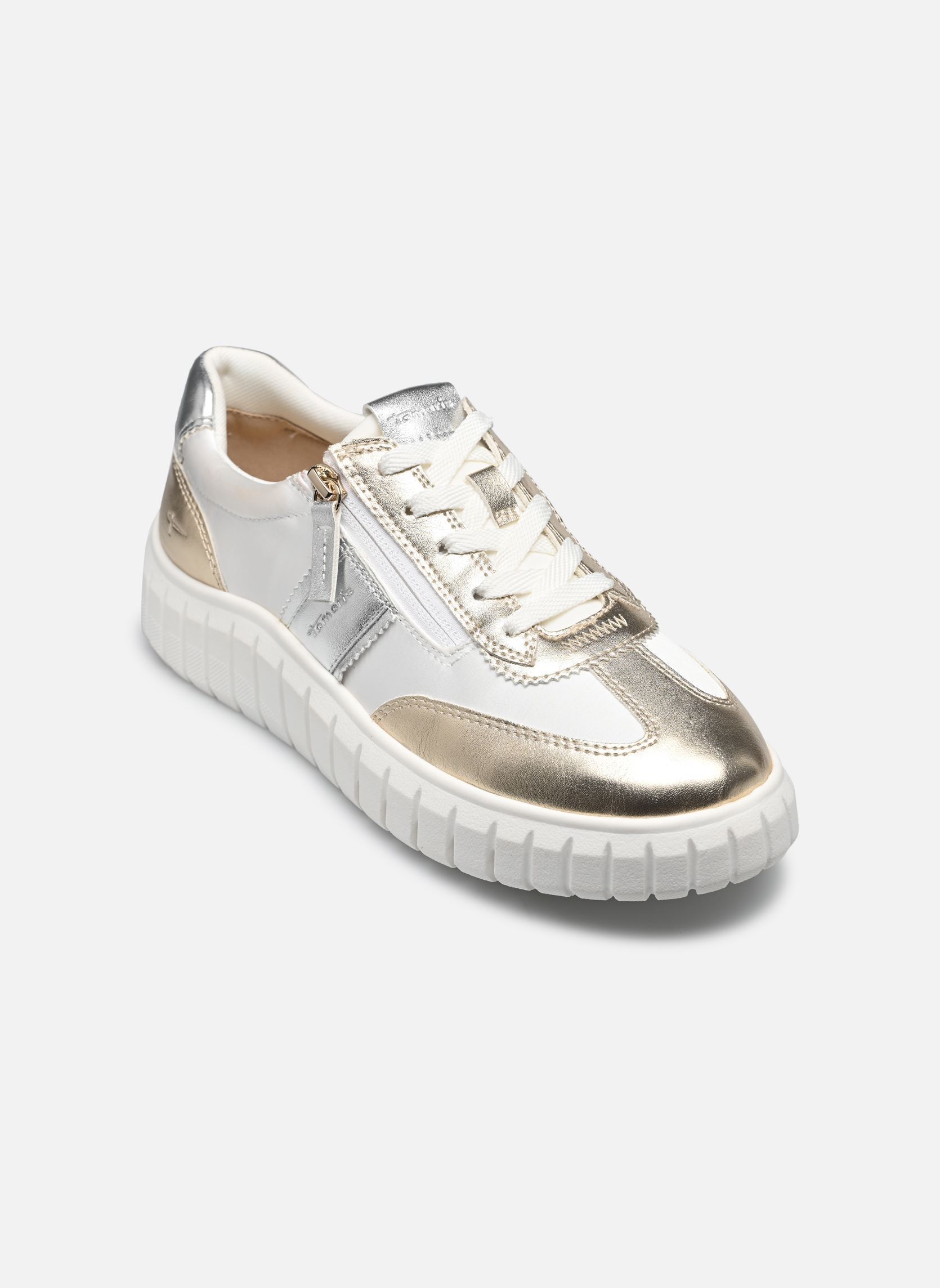 Niedrige Sneaker 83719-44 damen weiß Tamaris Comfort Niedrige Sneaker 83719-44 damen weiß GOLD/SILVER