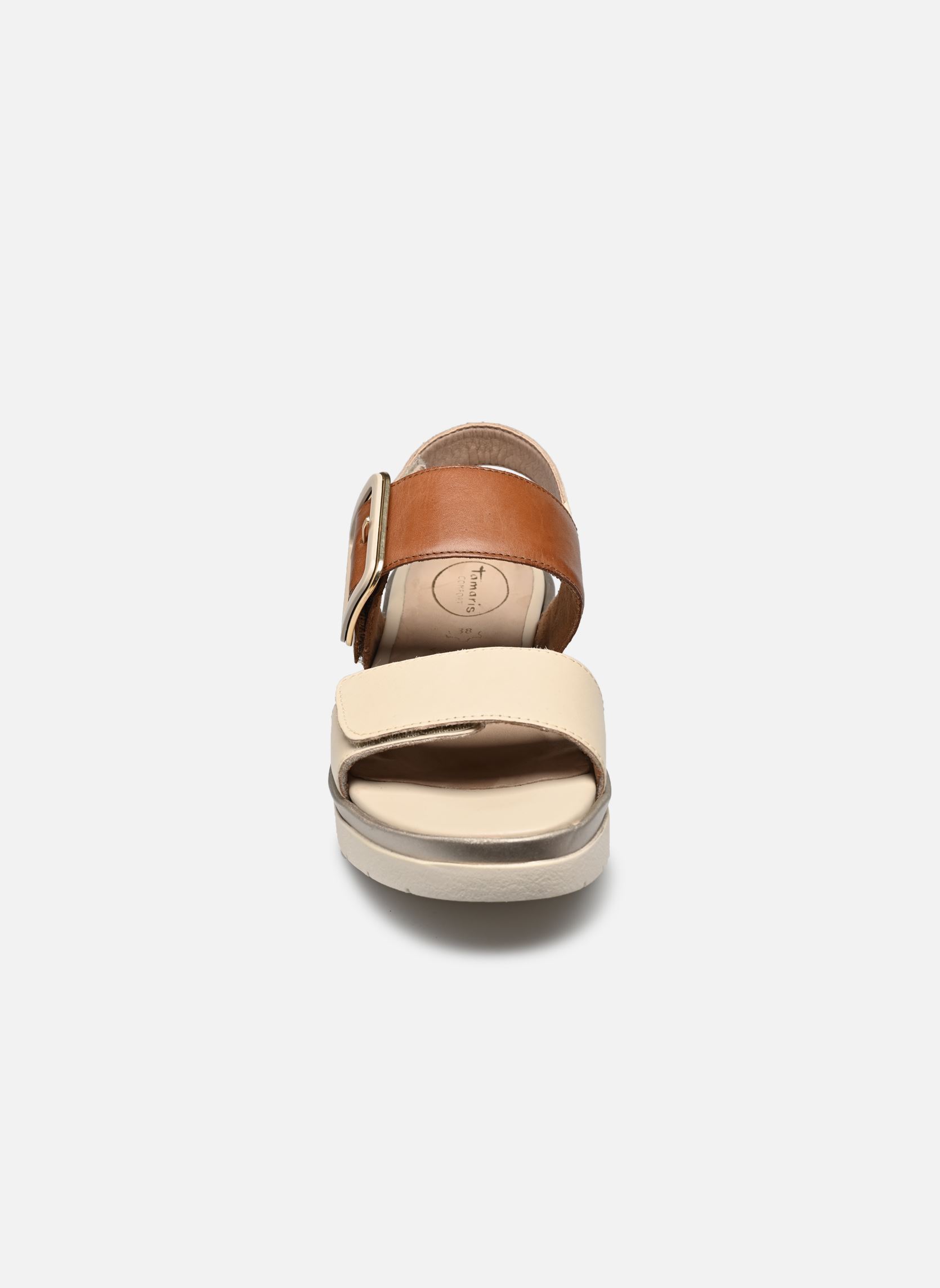Keil- und Plateausandalen 88706-42 damen beige Tamaris Comfort Keil- und Plateausandalen 88706-42 damen beige IVORY COMB