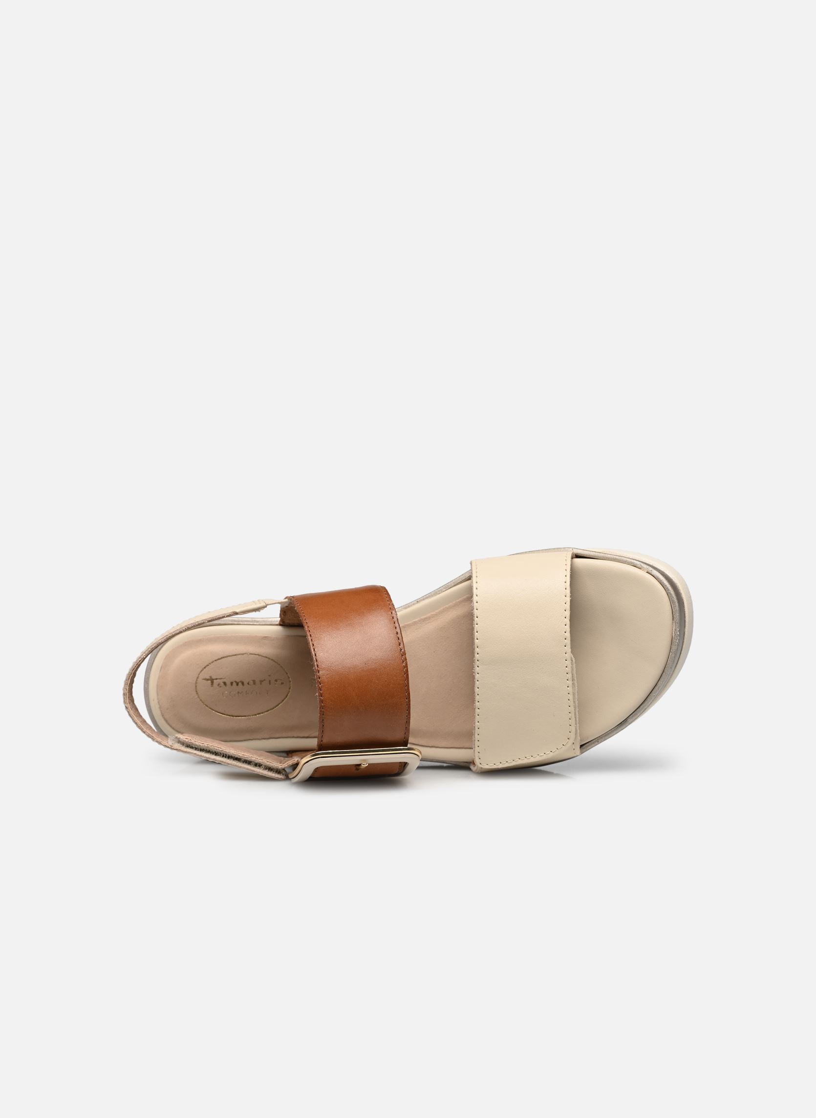 Keil- und Plateausandalen 88706-42 damen beige Tamaris Comfort Keil- und Plateausandalen 88706-42 damen beige IVORY COMB