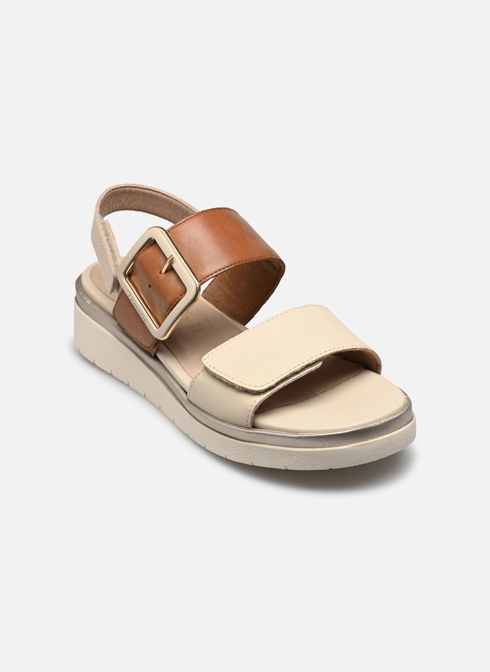 Keil- und Plateausandalen 88706-42 damen beige Tamaris Comfort Keil- und Plateausandalen 88706-42 damen beige IVORY COMB
