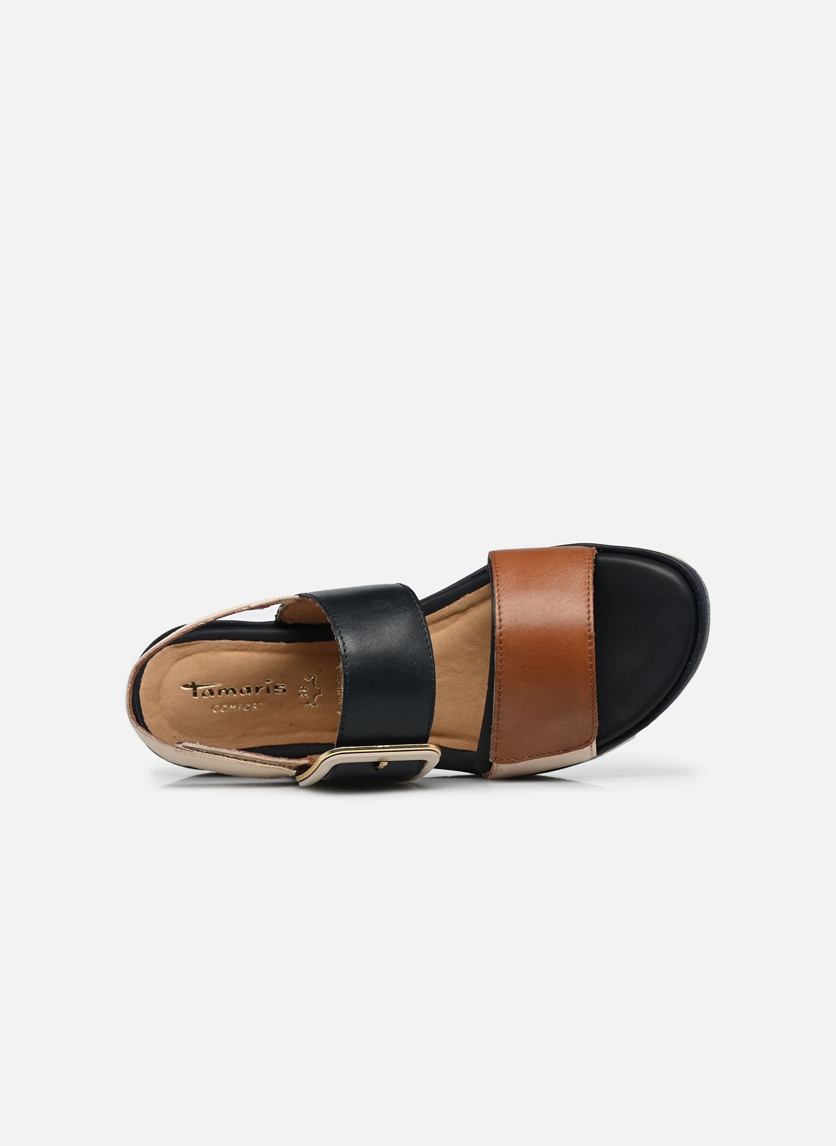 Sandales compensées et plateformes 88706-42 femme bleu Tamaris Comfort Sandales compensées et plateformes 88706-42 femme bleu NAVY COMB