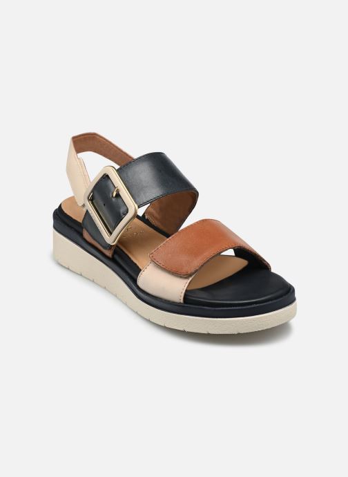Tamaris Comfort Sandalen met sleehak en plateau 88706-42 dames blauw
