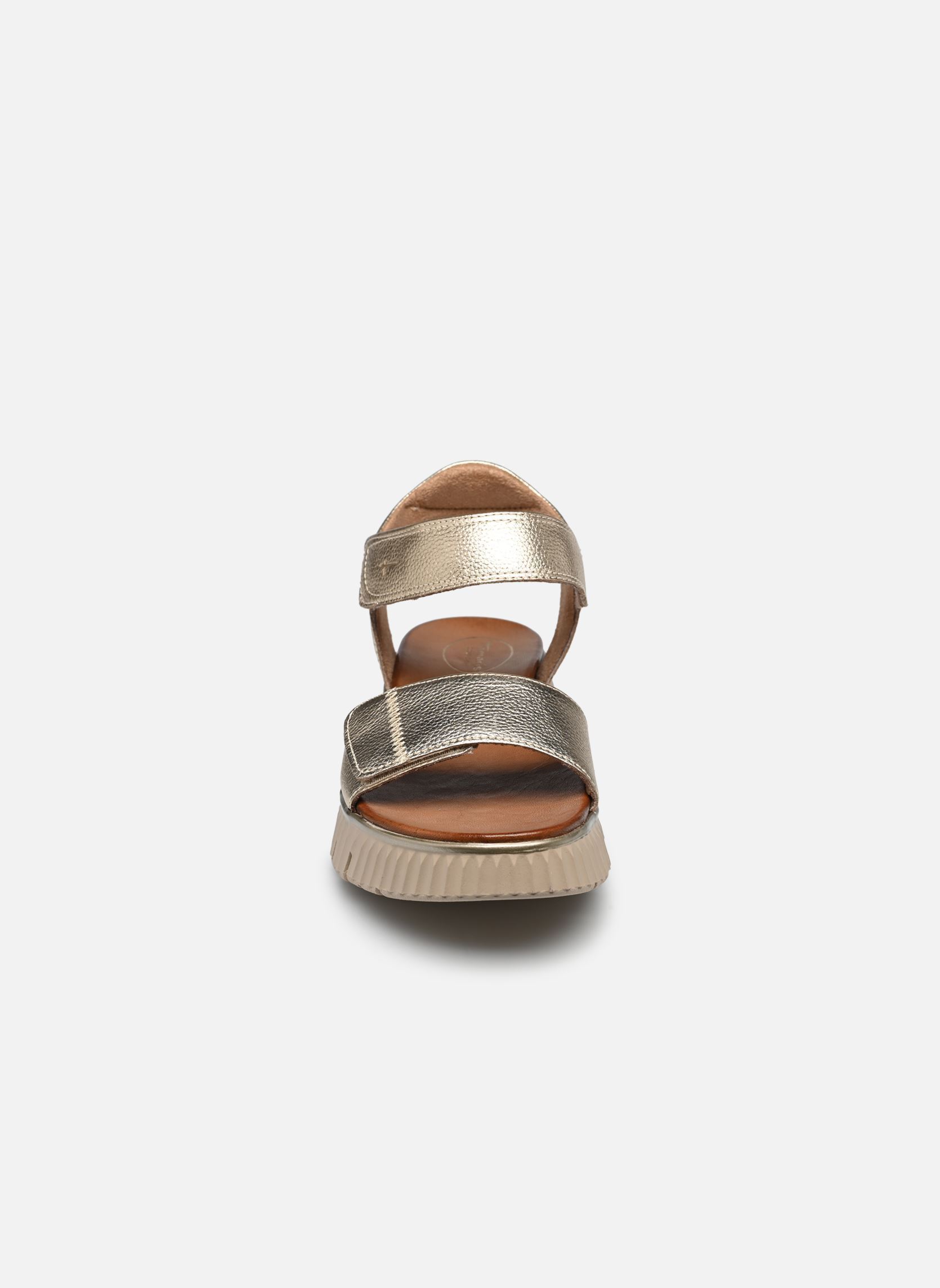 Sandalen met sleehak en plateau 88720-44 dames goud en brons Tamaris Comfort Sandalen met sleehak en plateau 88720-44 dames goud en brons LT GOLD