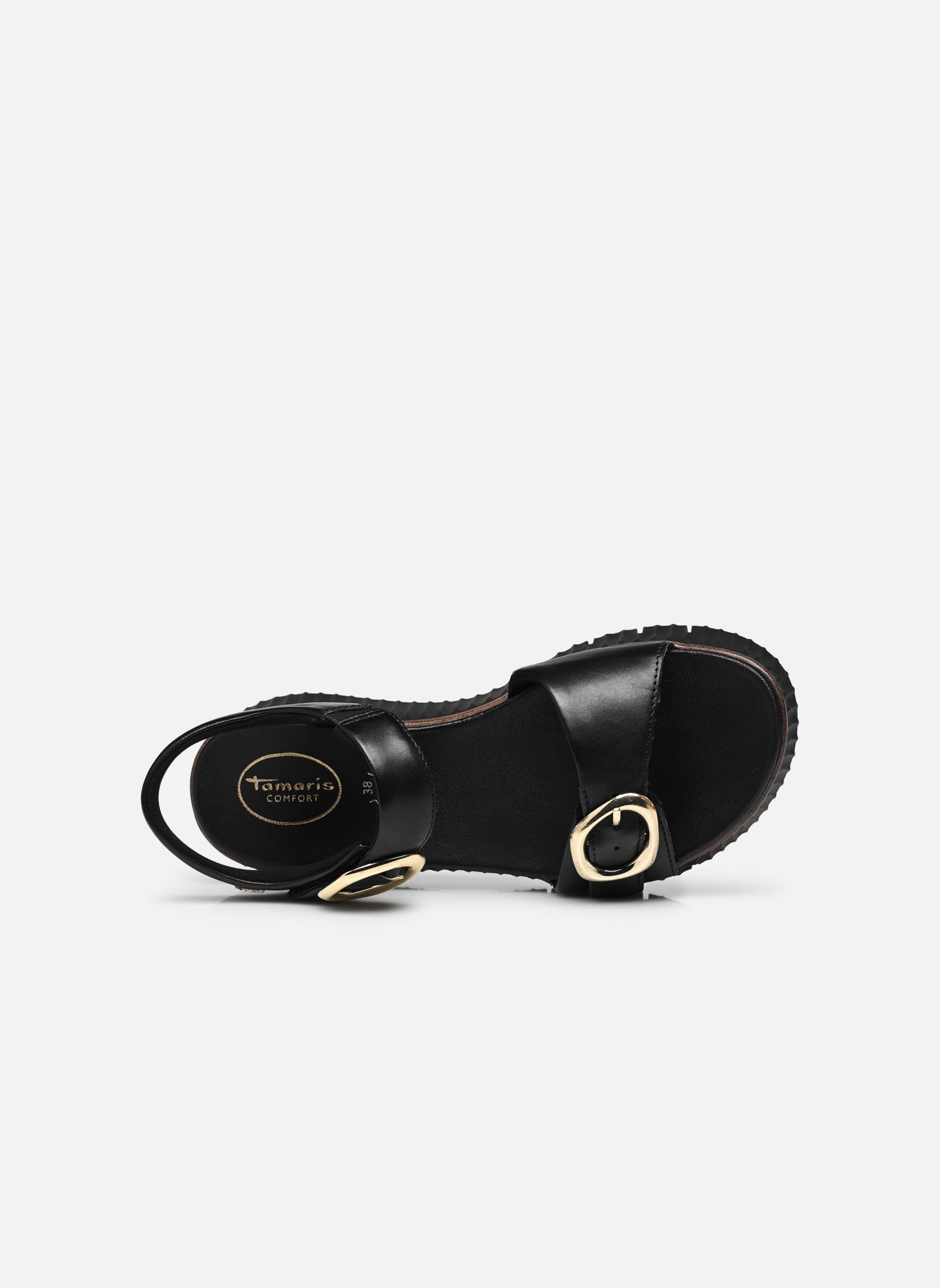 Sandalias y plataformas de cuña 88721-44 mujer negro Tamaris Comfort Sandalias y plataformas de cuña 88721-44 mujer negro BLACK