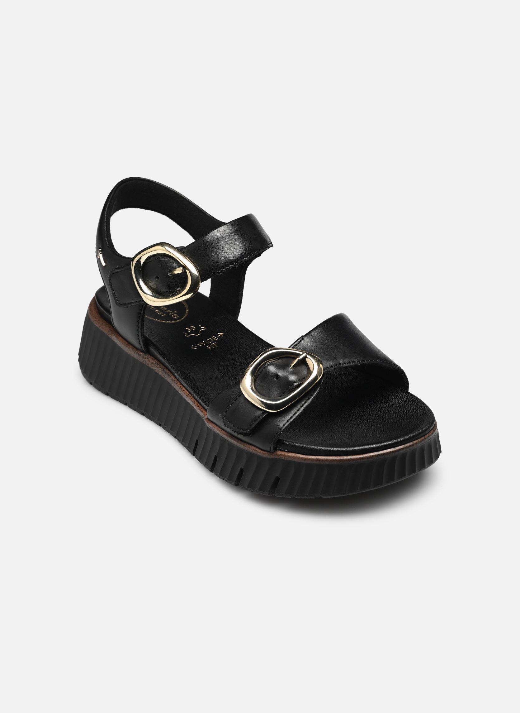 Sandalias y plataformas de cuña 88721-44 mujer negro Tamaris Comfort Sandalias y plataformas de cuña 88721-44 mujer negro BLACK