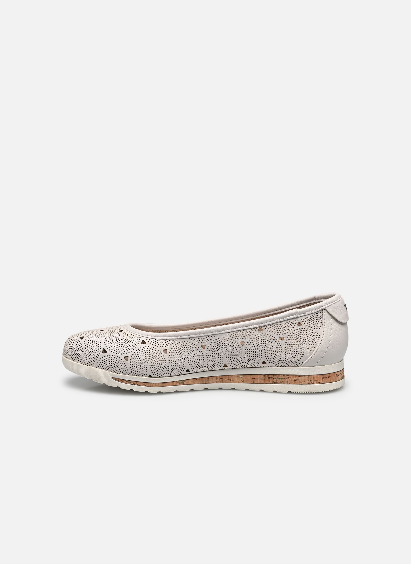 Klassieke ballerina's 22178-44 dames wit Jana shoes Klassieke ballerina's 22178-44 dames wit WHITE