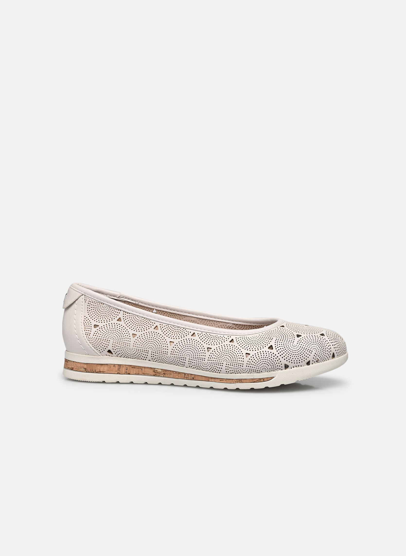 Klassieke ballerina's 22178-44 dames wit Jana shoes Klassieke ballerina's 22178-44 dames wit WHITE