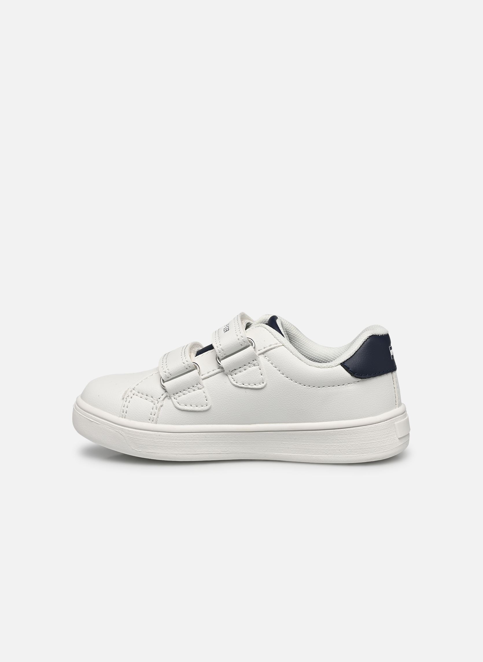 Baskets LOW CUT VELCRO SNEAKER WHITE/BLUE blanc Tommy Hilfiger Baskets LOW CUT VELCRO SNEAKER WHITE/BLUE blanc White/blue
