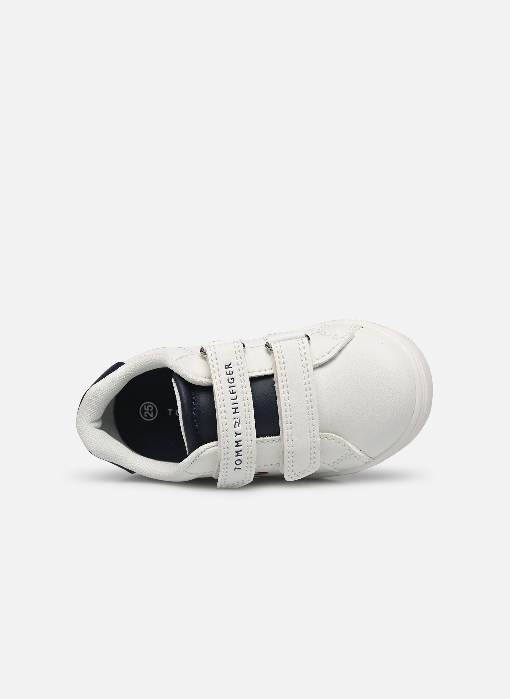 Baskets LOW CUT VELCRO SNEAKER WHITE/BLUE blanc Tommy Hilfiger Baskets LOW CUT VELCRO SNEAKER WHITE/BLUE blanc White/blue