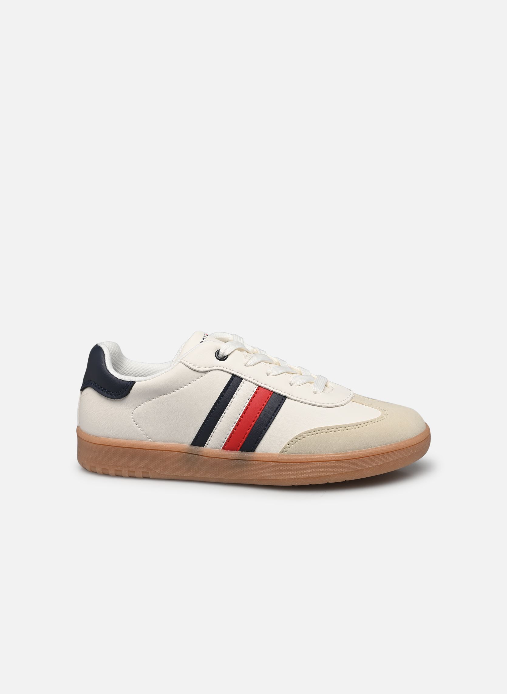 Baskets STRIPE LOW CUT LACE-UP SNEAKER BEIGE/OFF beige Tommy Hilfiger Baskets STRIPE LOW CUT LACE-UP SNEAKER BEIGE/OFF beige BEIGE/OFF WHITE/BLUE