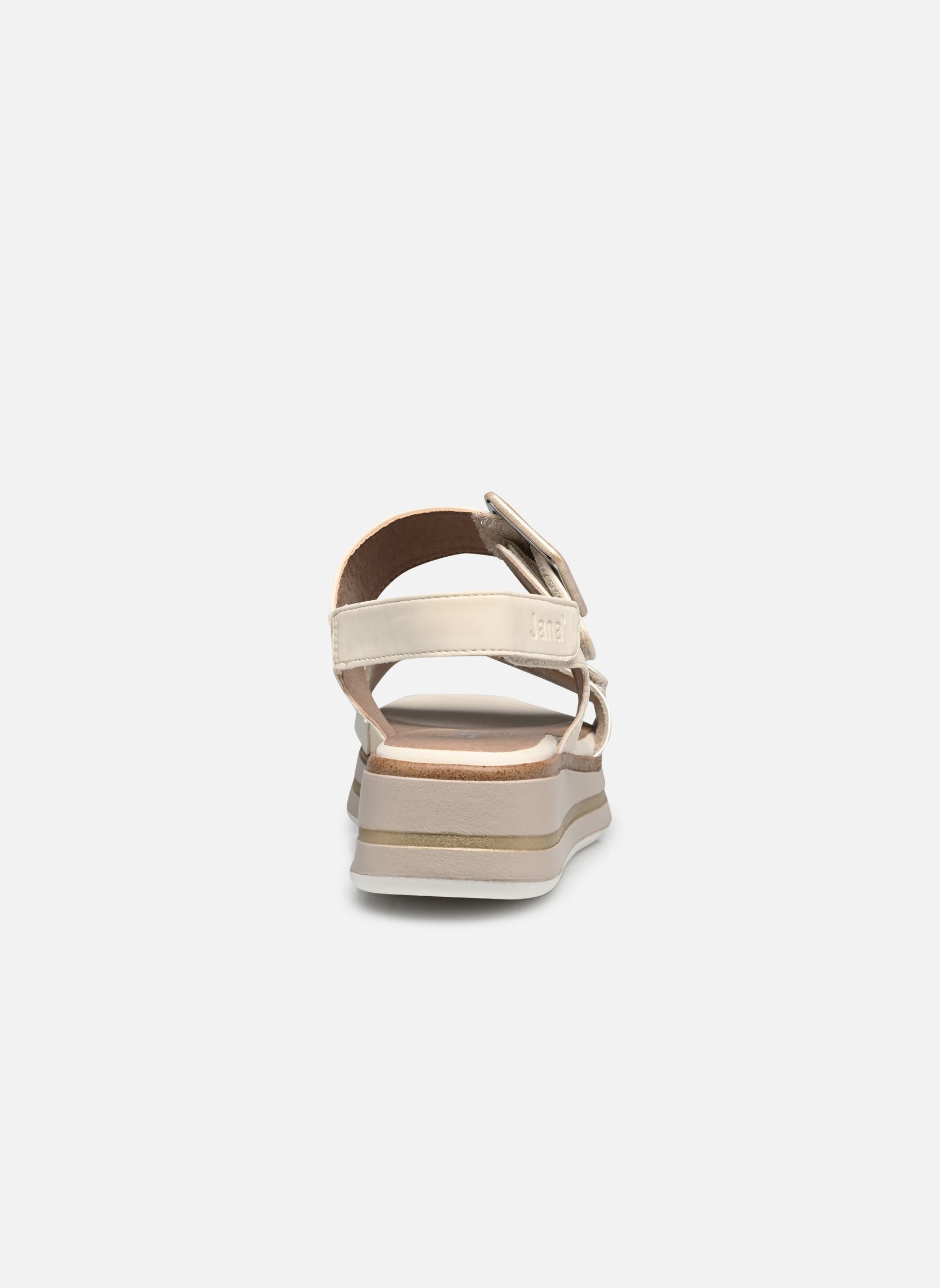 Keil- und Plateausandalen 28266-44 damen beige Jana shoes Keil- und Plateausandalen 28266-44 damen beige BEIGE/GOLD