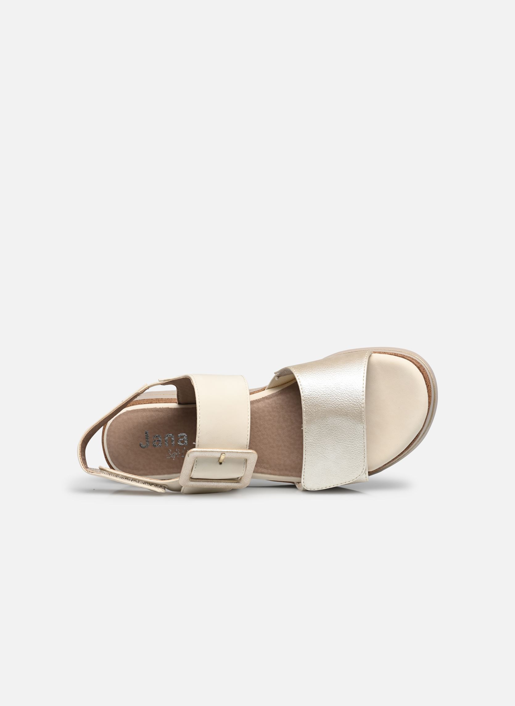 Keil- und Plateausandalen 28266-44 damen beige Jana shoes Keil- und Plateausandalen 28266-44 damen beige BEIGE/GOLD