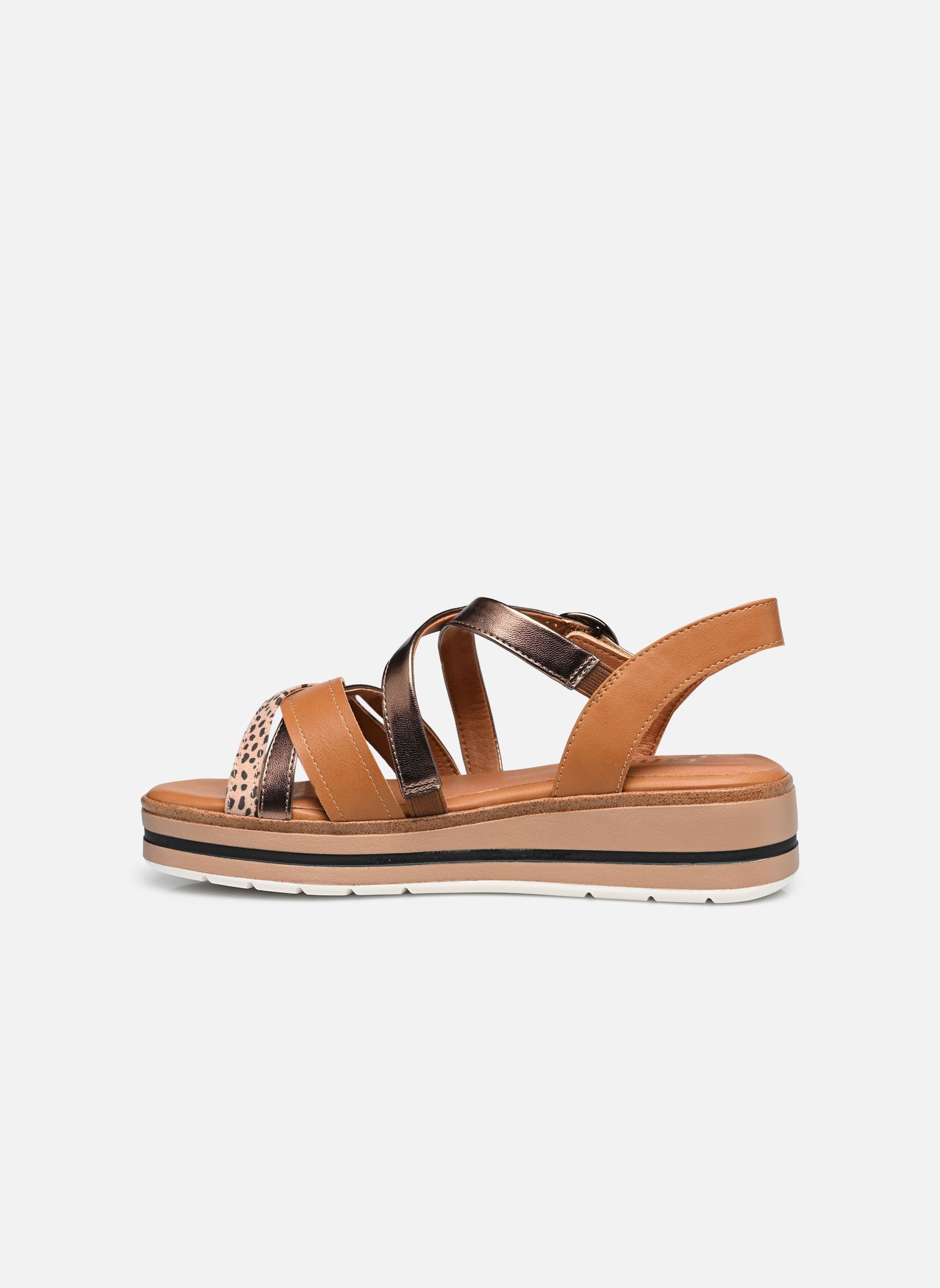 Sandales compensées et plateformes 28267-44 femme marron Jana shoes Sandales compensées et plateformes 28267-44 femme marron TAN COMB