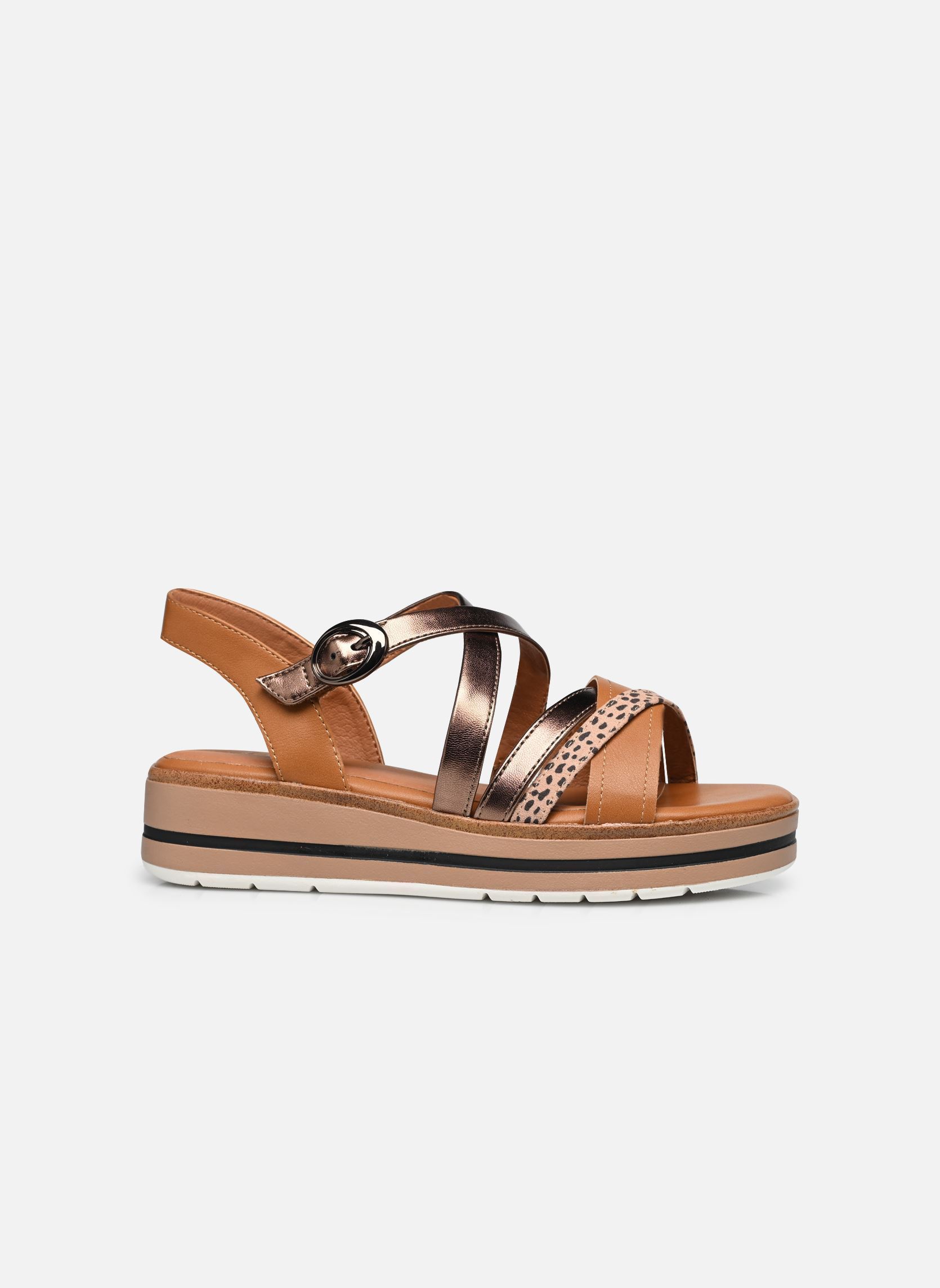 Sandales compensées et plateformes 28267-44 femme marron Jana shoes Sandales compensées et plateformes 28267-44 femme marron TAN COMB