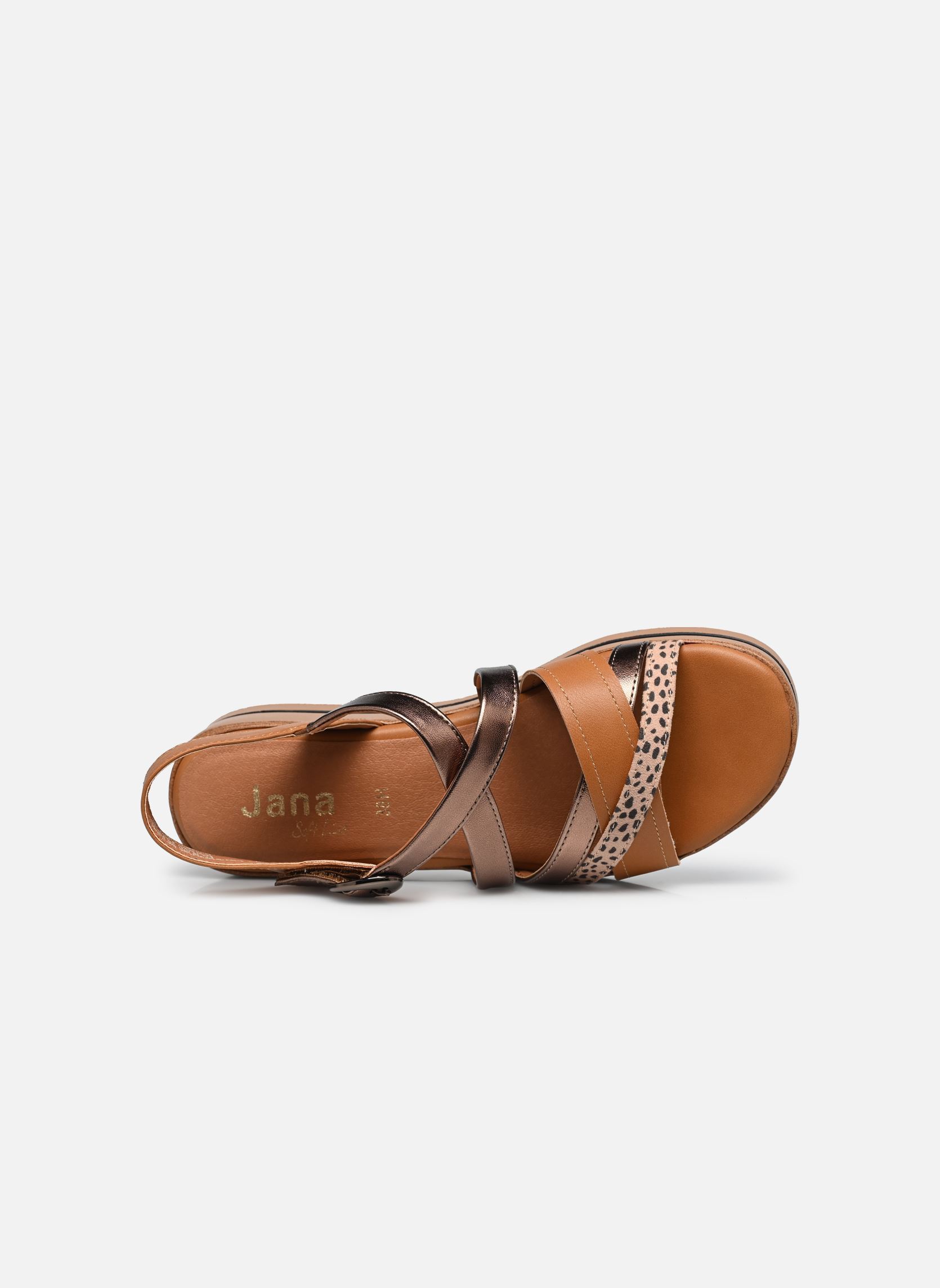 Sandales compensées et plateformes 28267-44 femme marron Jana shoes Sandales compensées et plateformes 28267-44 femme marron TAN COMB