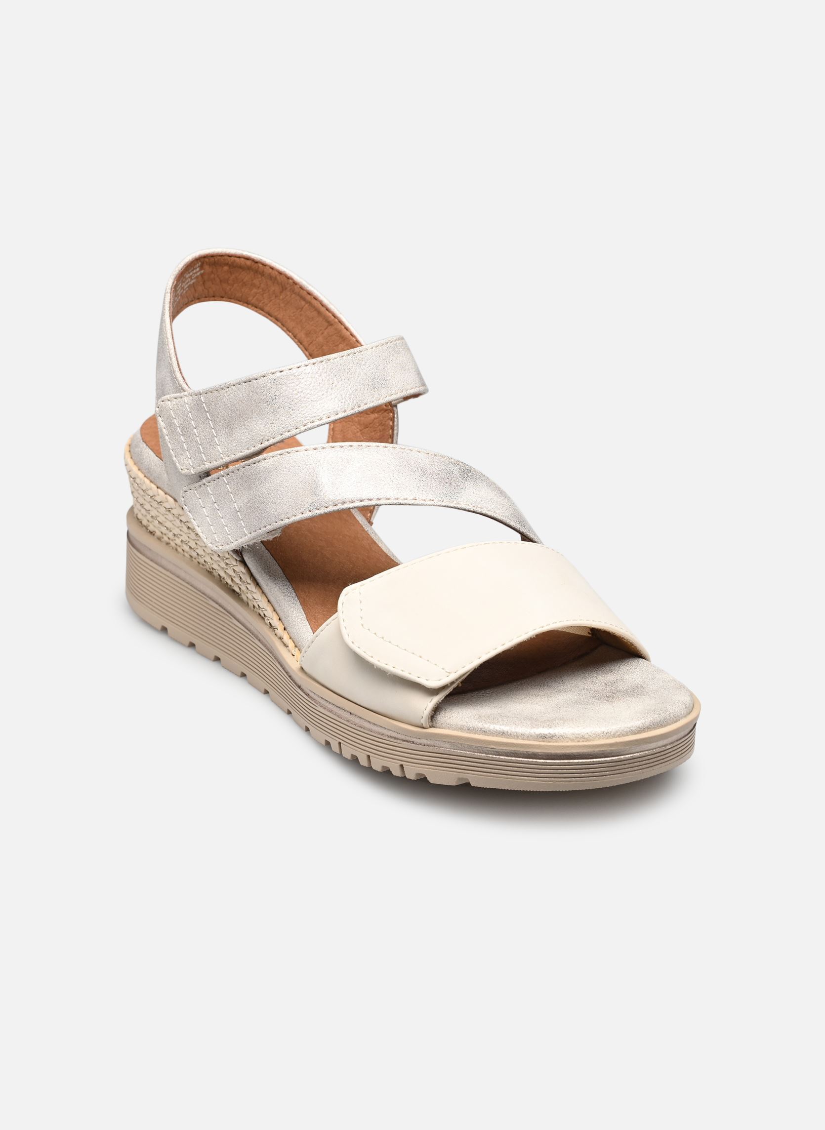 Sandales compensées et plateformes 28763-44 femme beige Jana shoes Sandales compensées et plateformes 28763-44 femme beige BEIGE/GOLD