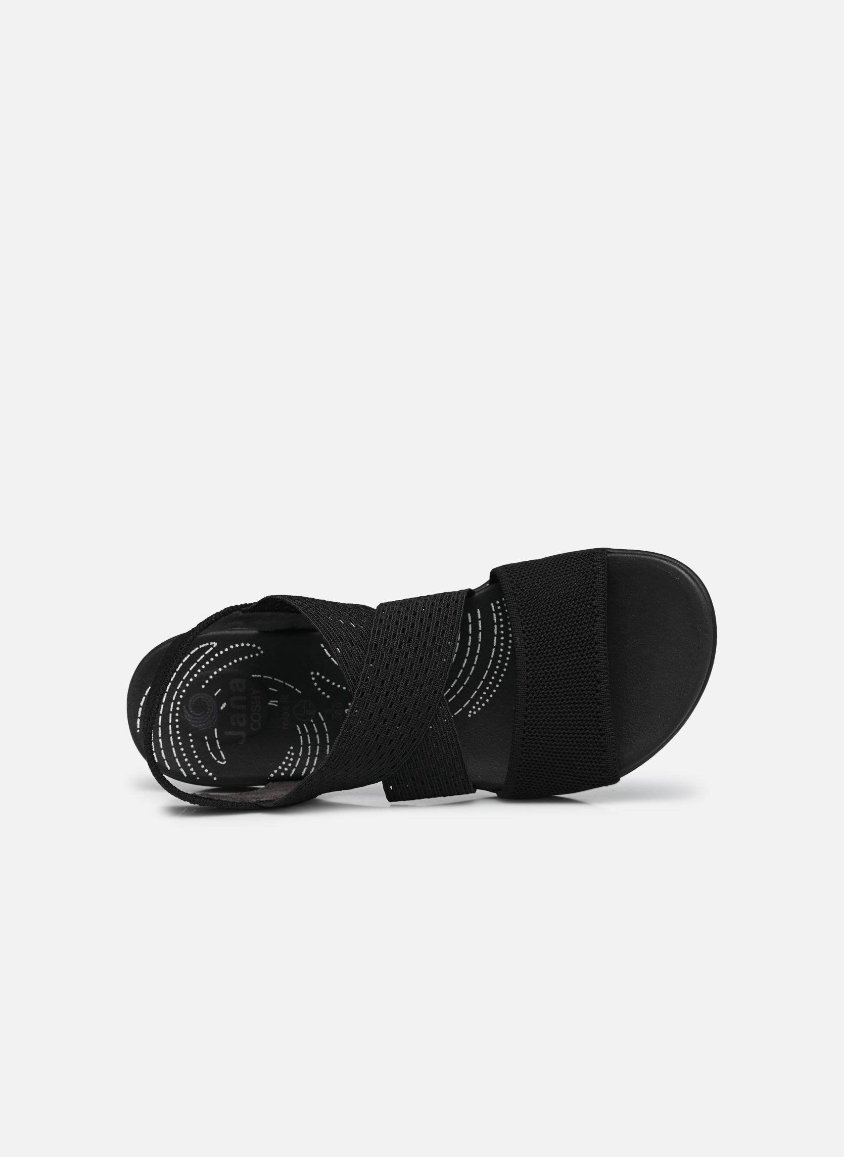Keil- und Plateausandalen 28768-42 damen schwarz Jana shoes Keil- und Plateausandalen 28768-42 damen schwarz BLACK