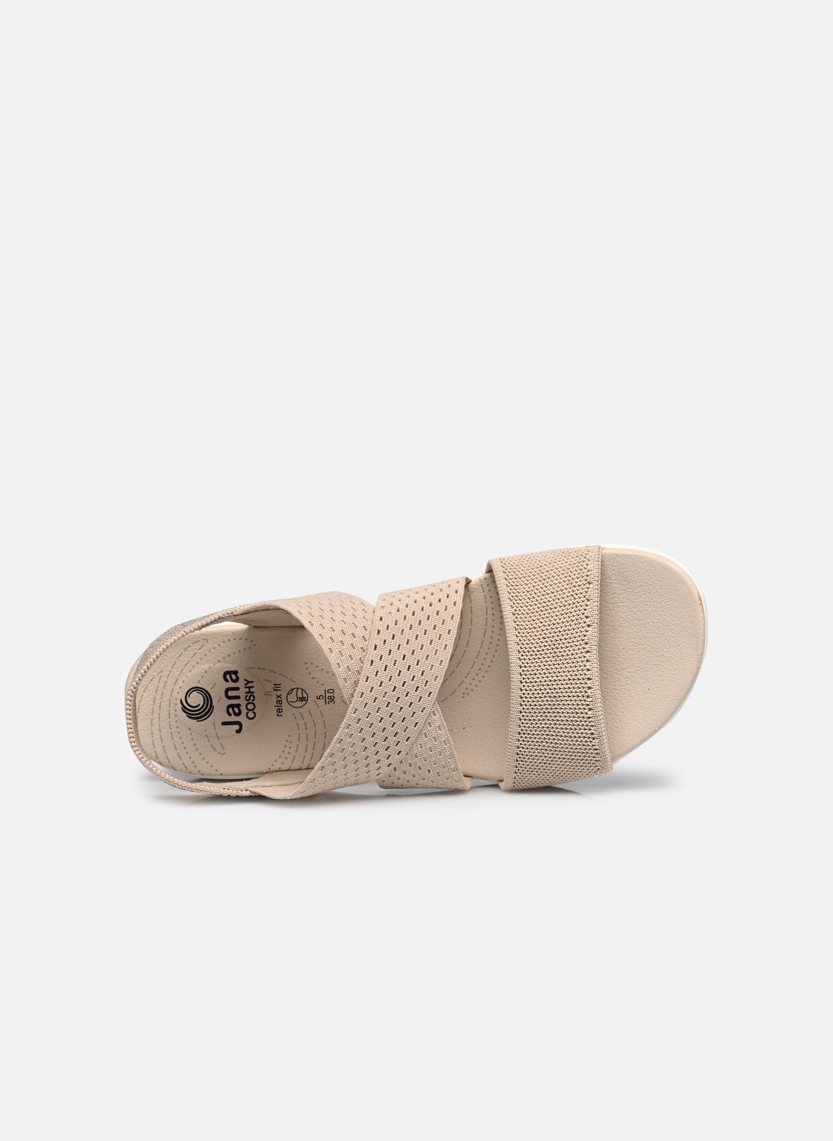 Sandalias y plataformas de cuña 28768-42 mujer beige Jana shoes Sandalias y plataformas de cuña 28768-42 mujer beige BEIGE/GOLD