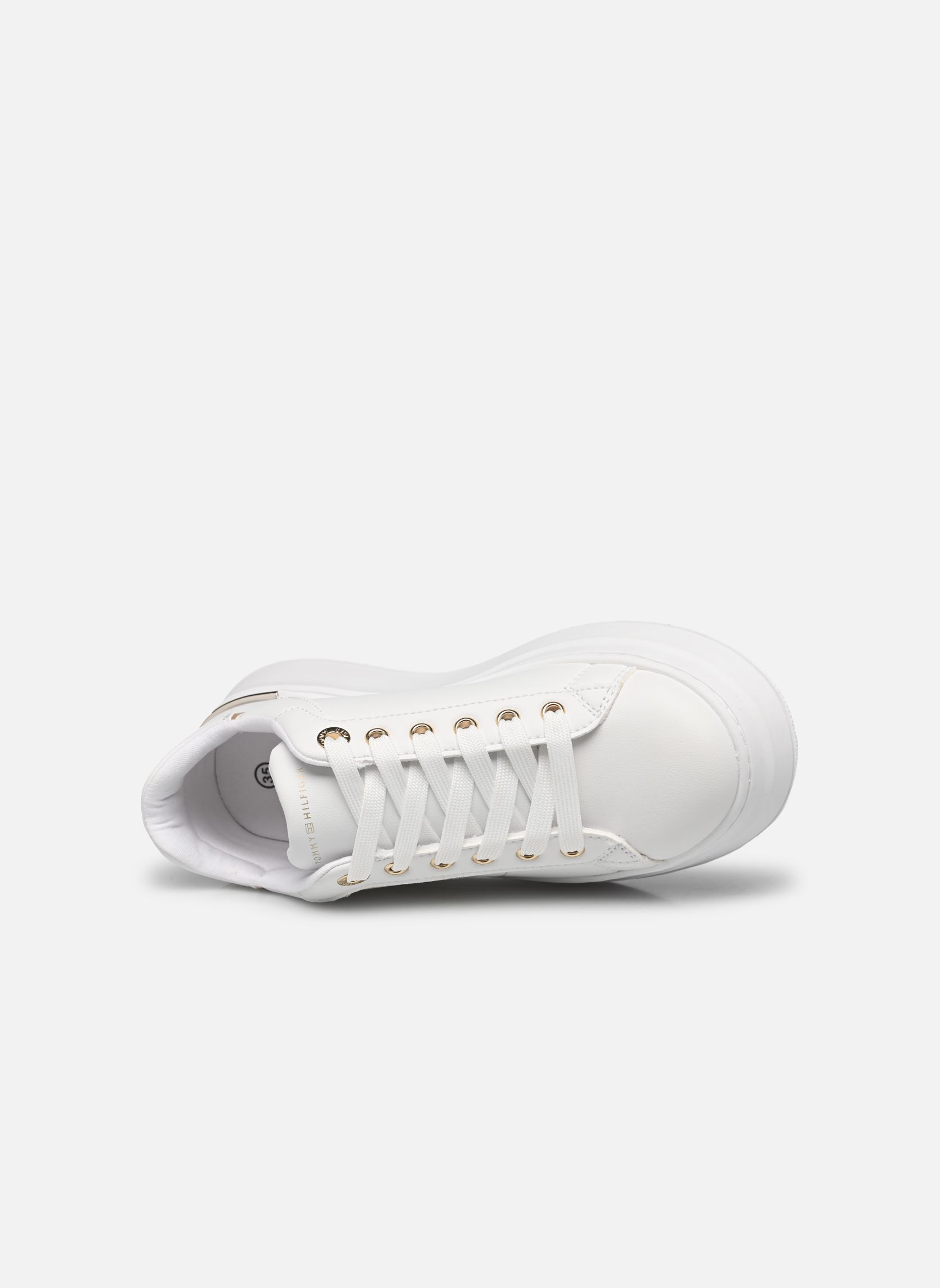 Sneaker LOW CUT LACE-UP SNEAKER WHITE mädchen weiß Tommy Hilfiger Sneaker LOW CUT LACE-UP SNEAKER WHITE mädchen weiß White 1