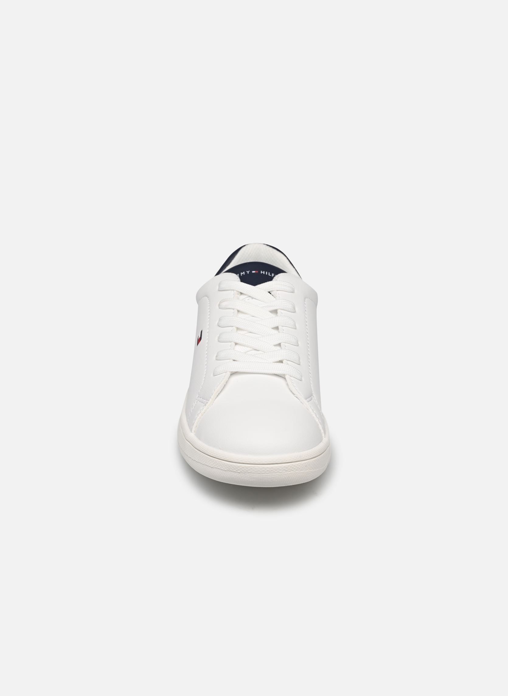 Sneaker LOW CUT LACE-UP SNEAKER WHITE/BLUE jungen weiß Tommy Hilfiger Sneaker LOW CUT LACE-UP SNEAKER WHITE/BLUE jungen weiß White/blue