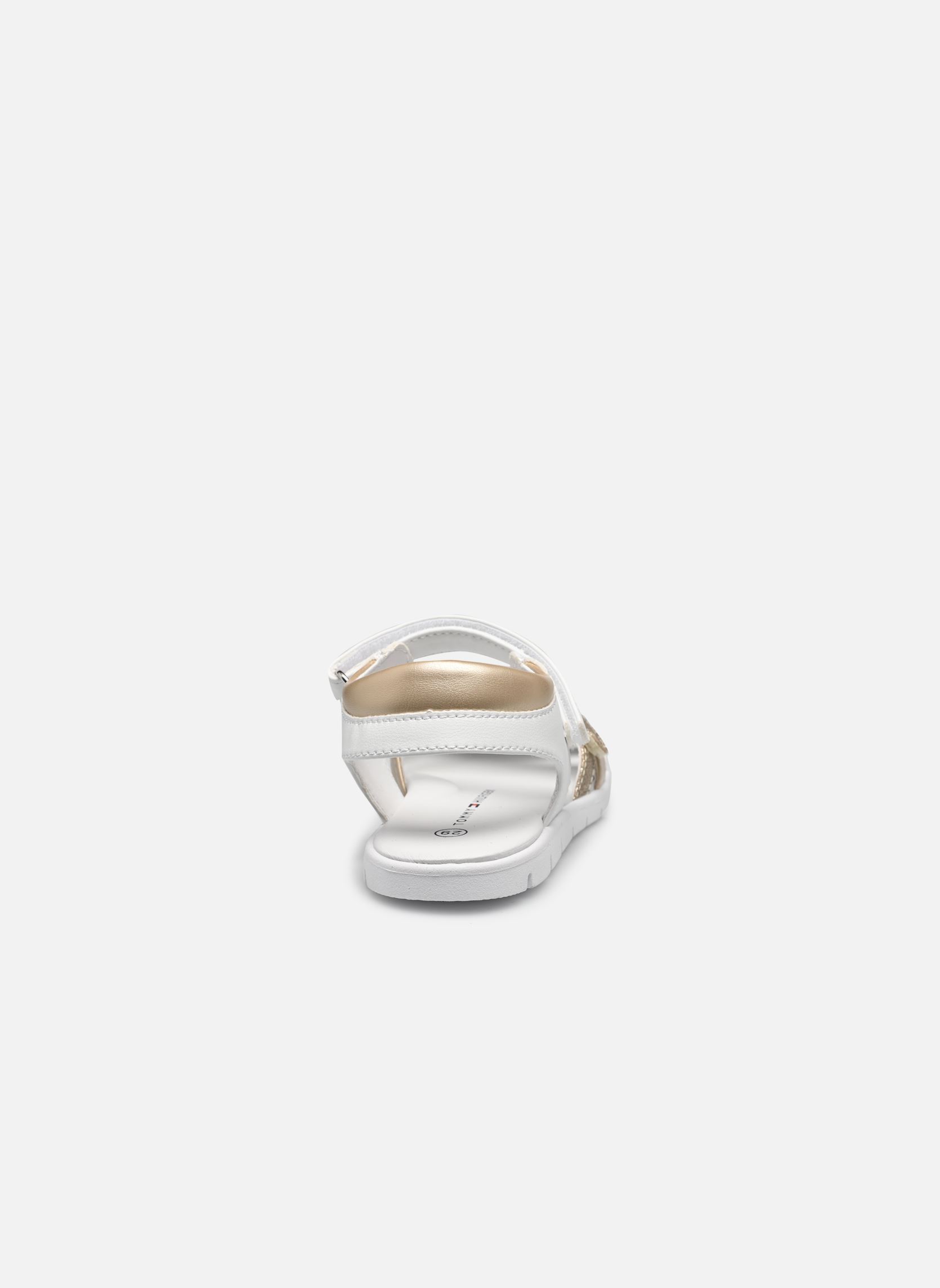Sandalen VELCRO SANDAL WHITE/GOLD mädchen weiß Tommy Hilfiger Sandalen VELCRO SANDAL WHITE/GOLD mädchen weiß White/gold