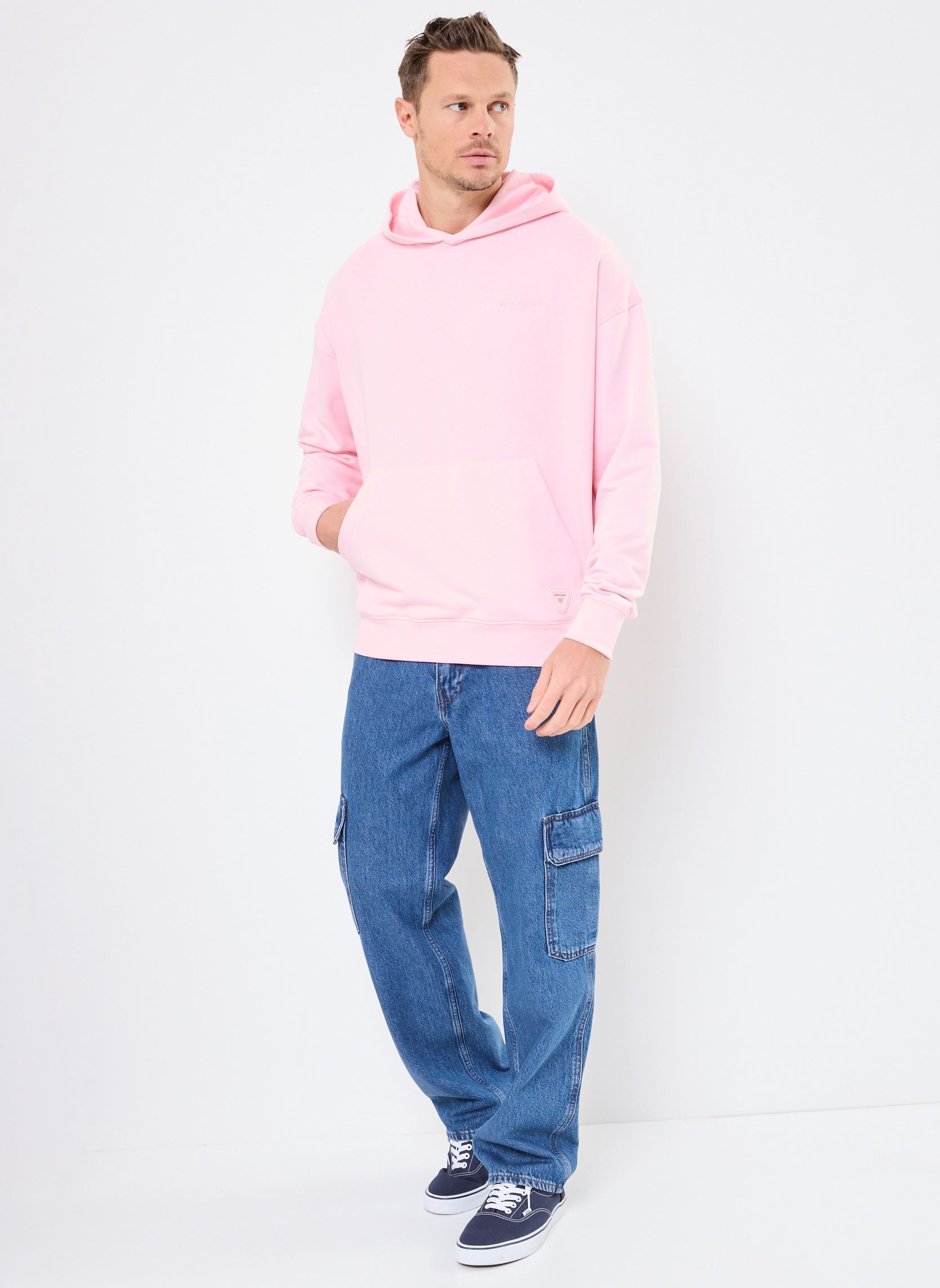 Hoodies E25 ANTO SWEAT CAPUCHE heren roze Gertrude Hoodies E25 ANTO SWEAT CAPUCHE heren roze LOTUS