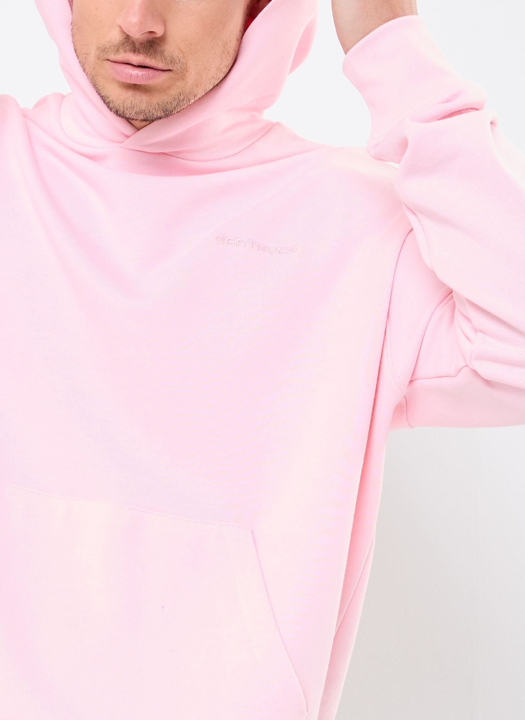 Hoodies E25 ANTO SWEAT CAPUCHE heren roze Gertrude Hoodies E25 ANTO SWEAT CAPUCHE heren roze LOTUS