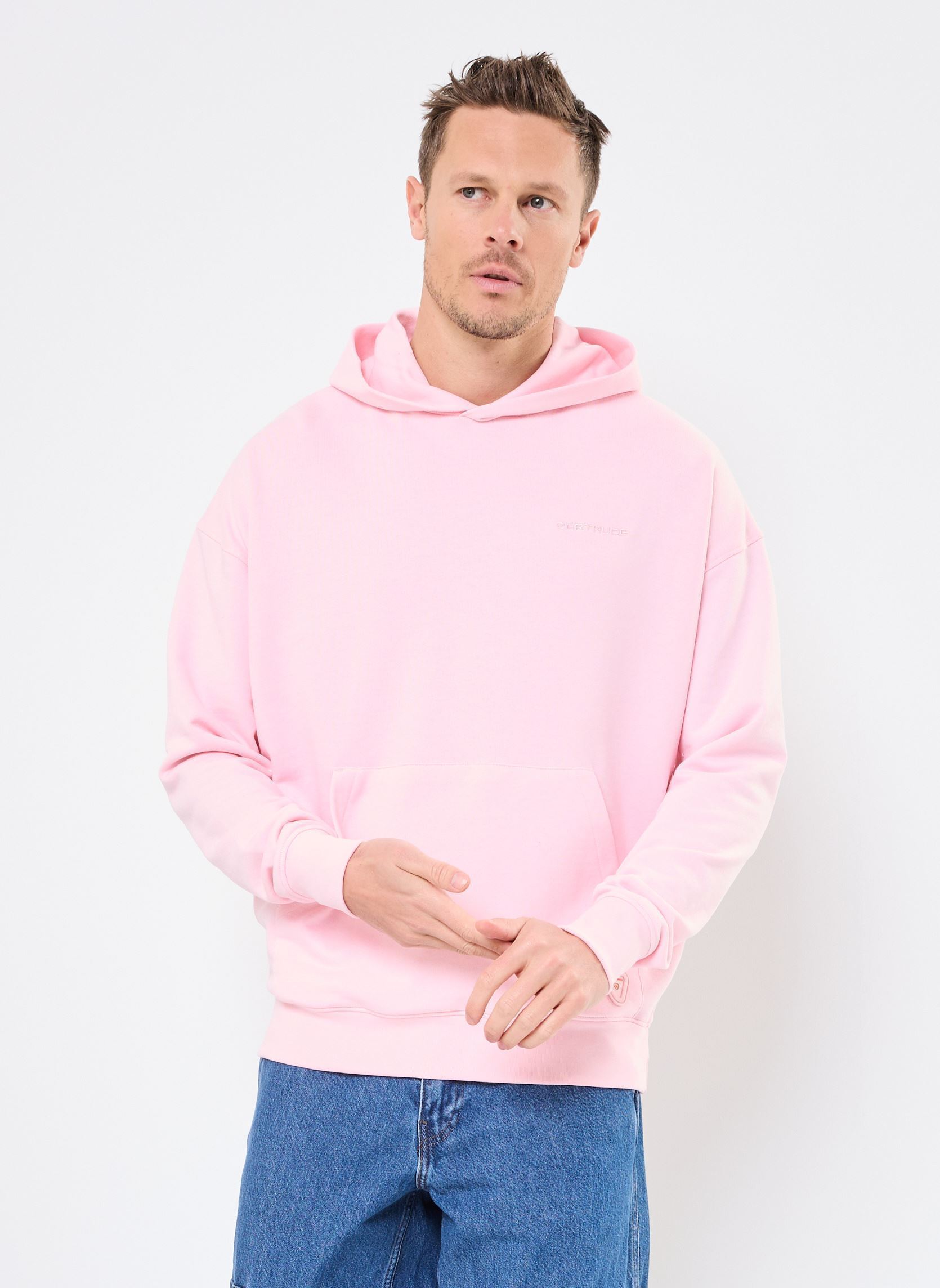 Hoodies E25 ANTO SWEAT CAPUCHE heren roze Gertrude Hoodies E25 ANTO SWEAT CAPUCHE heren roze LOTUS