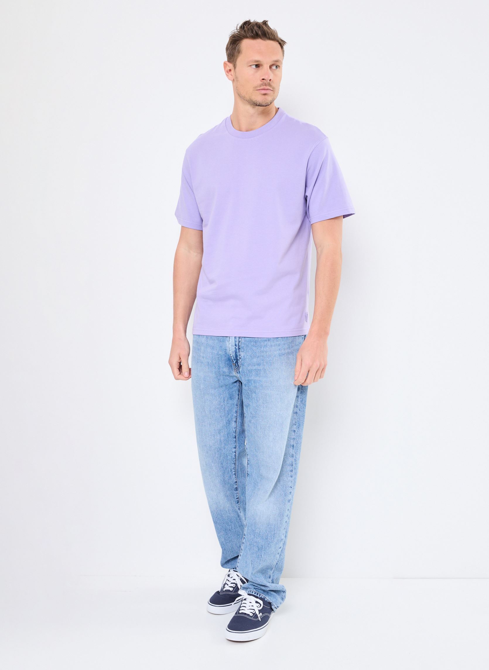Tee-shirts manches courtes E25 LEONCE ADN TEE-SHIRT homme violet Gertrude Tee-shirts manches courtes E25 LEONCE ADN TEE-SHIRT homme violet IRIS