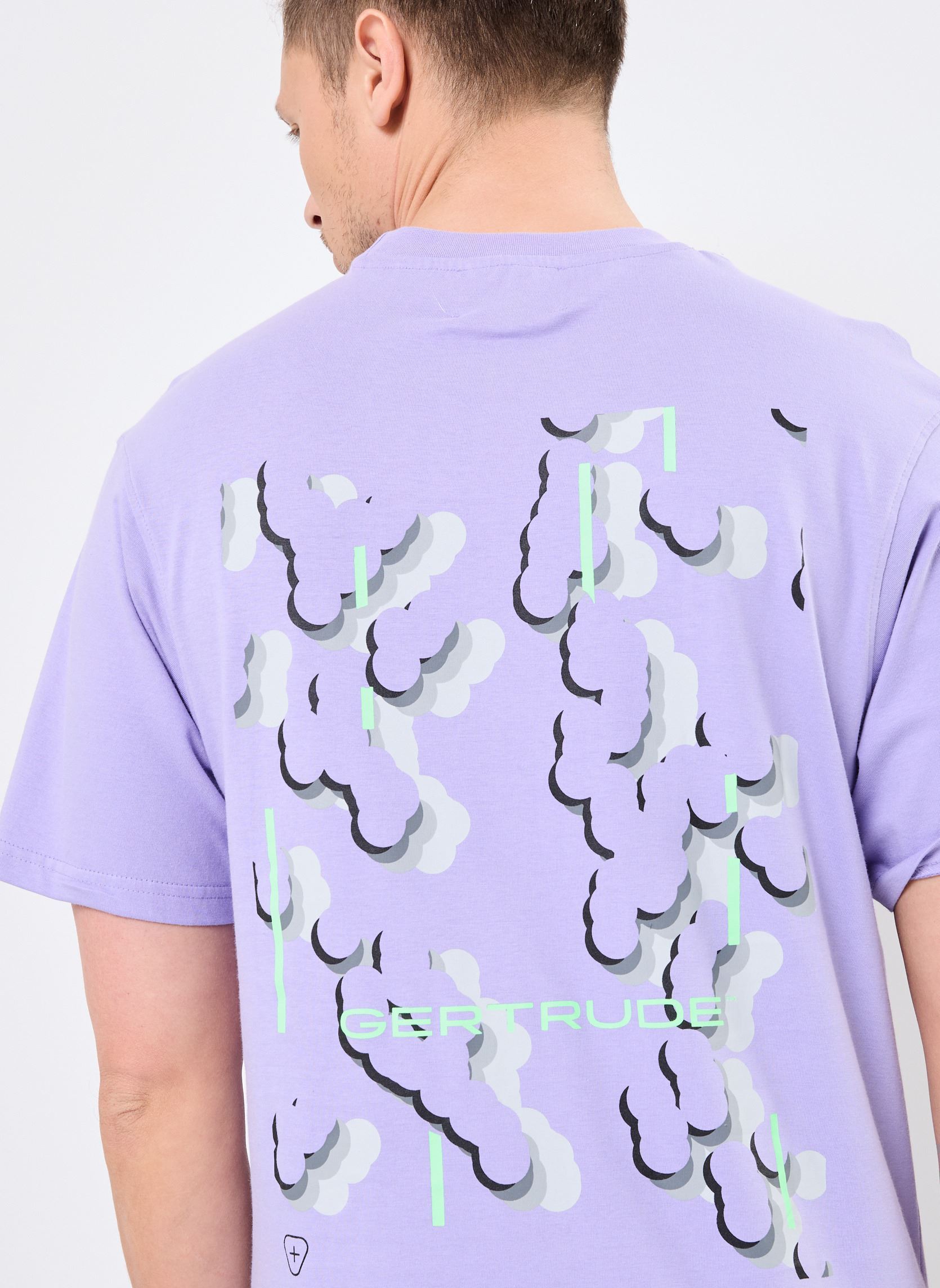 Tee-shirts manches courtes E25 LEONCE ADN TEE-SHIRT homme violet Gertrude Tee-shirts manches courtes E25 LEONCE ADN TEE-SHIRT homme violet IRIS