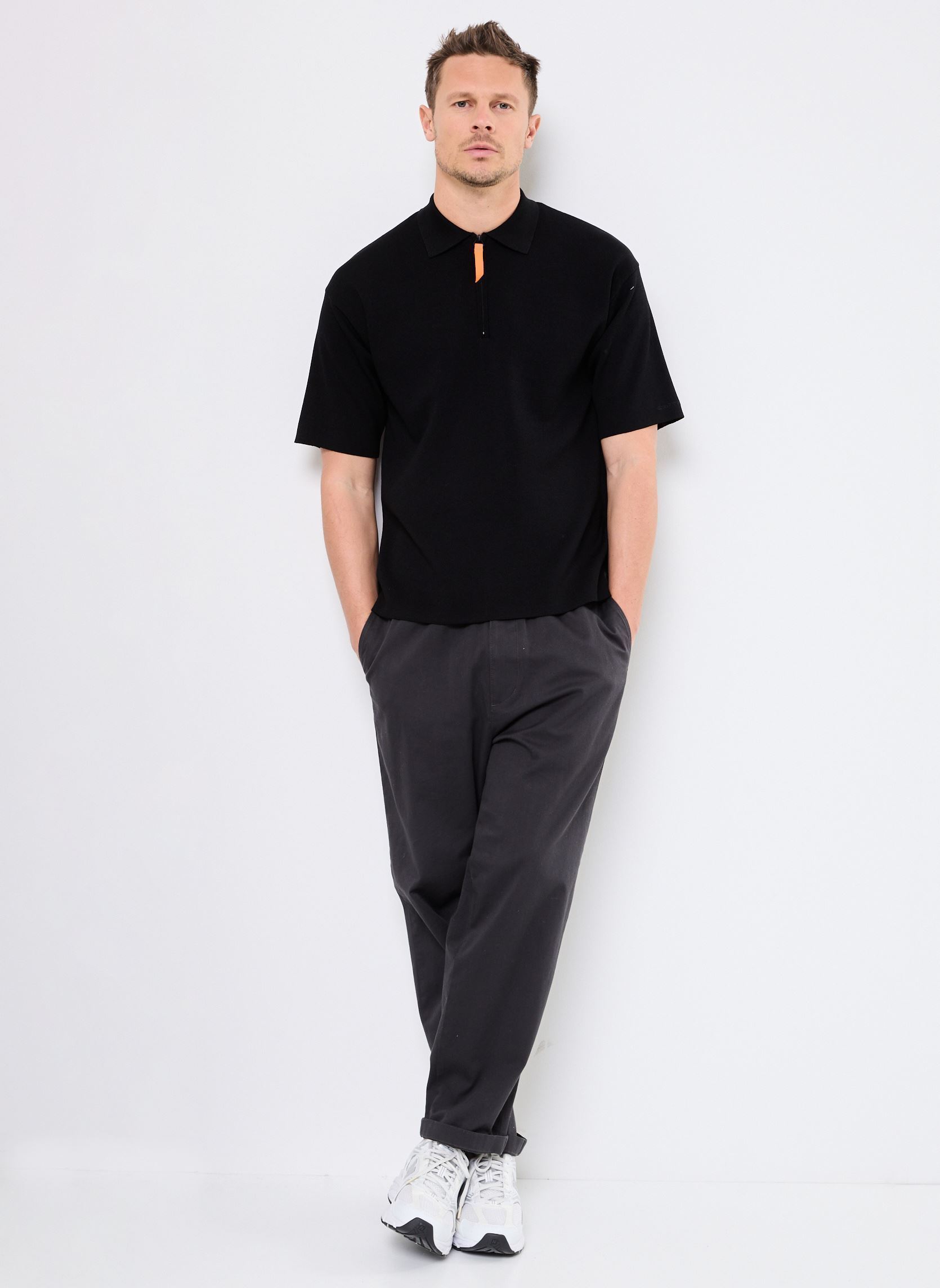 Kurzarm-Poloshirts E25 LULU POLO herren schwarz Gertrude Kurzarm-Poloshirts E25 LULU POLO herren schwarz BLACK