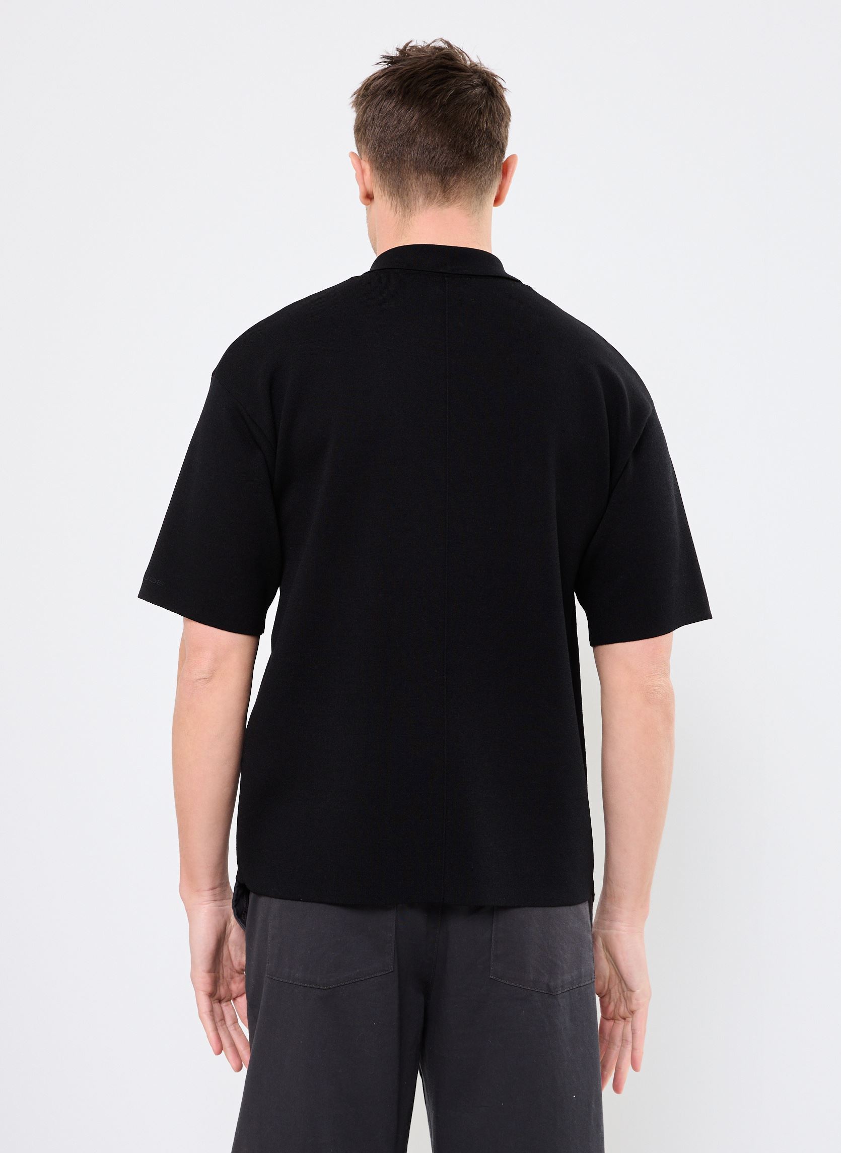 Kurzarm-Poloshirts E25 LULU POLO herren schwarz Gertrude Kurzarm-Poloshirts E25 LULU POLO herren schwarz BLACK