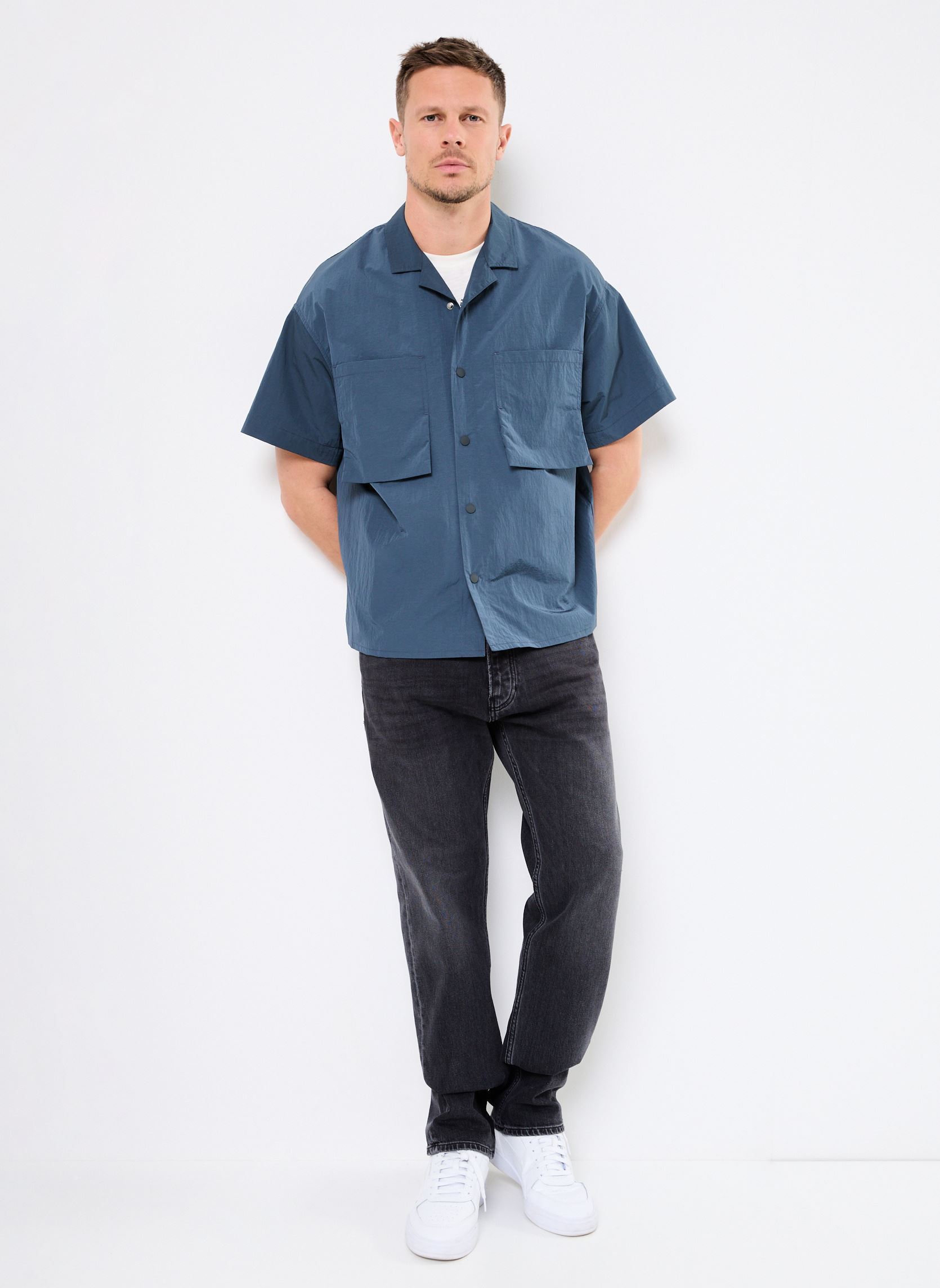 Hemden E25 NILS CHEMISE herren blau Gertrude Hemden E25 NILS CHEMISE herren blau NAVY