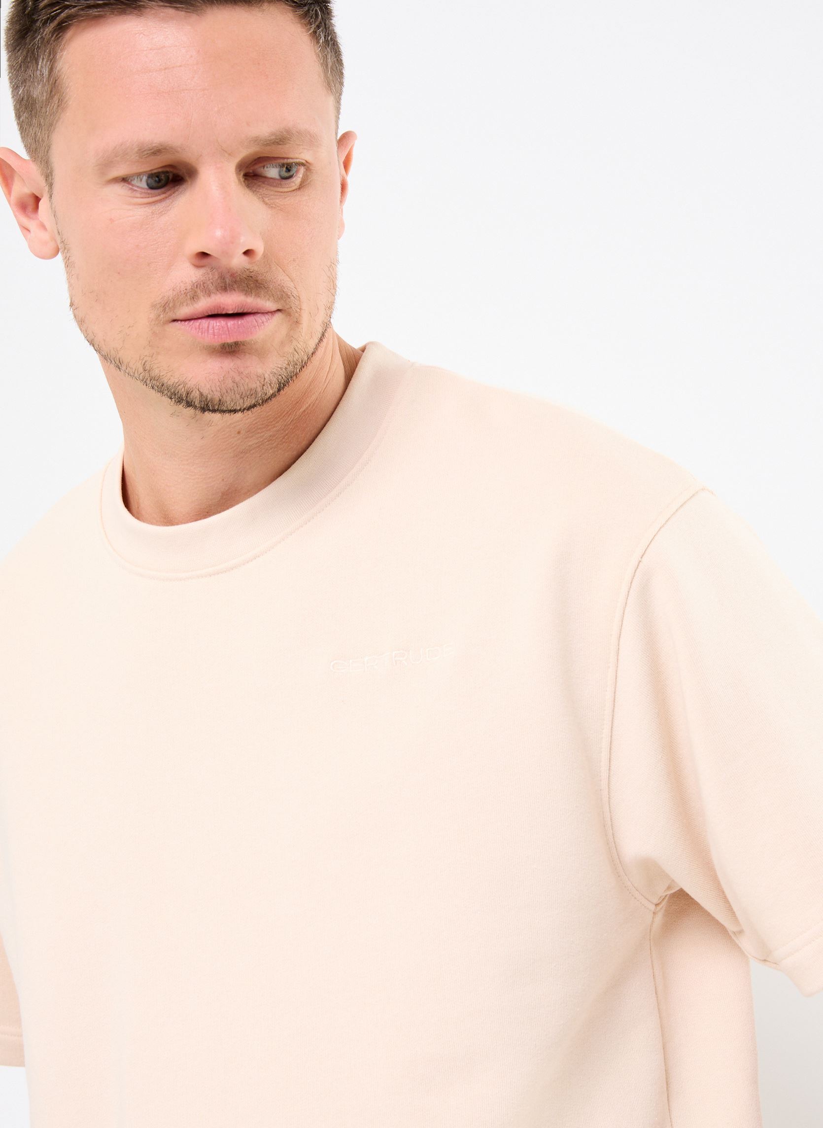 Tee-shirts manches courtes E25 TODD SWEAT homme beige Gertrude Tee-shirts manches courtes E25 TODD SWEAT homme beige BEIGE