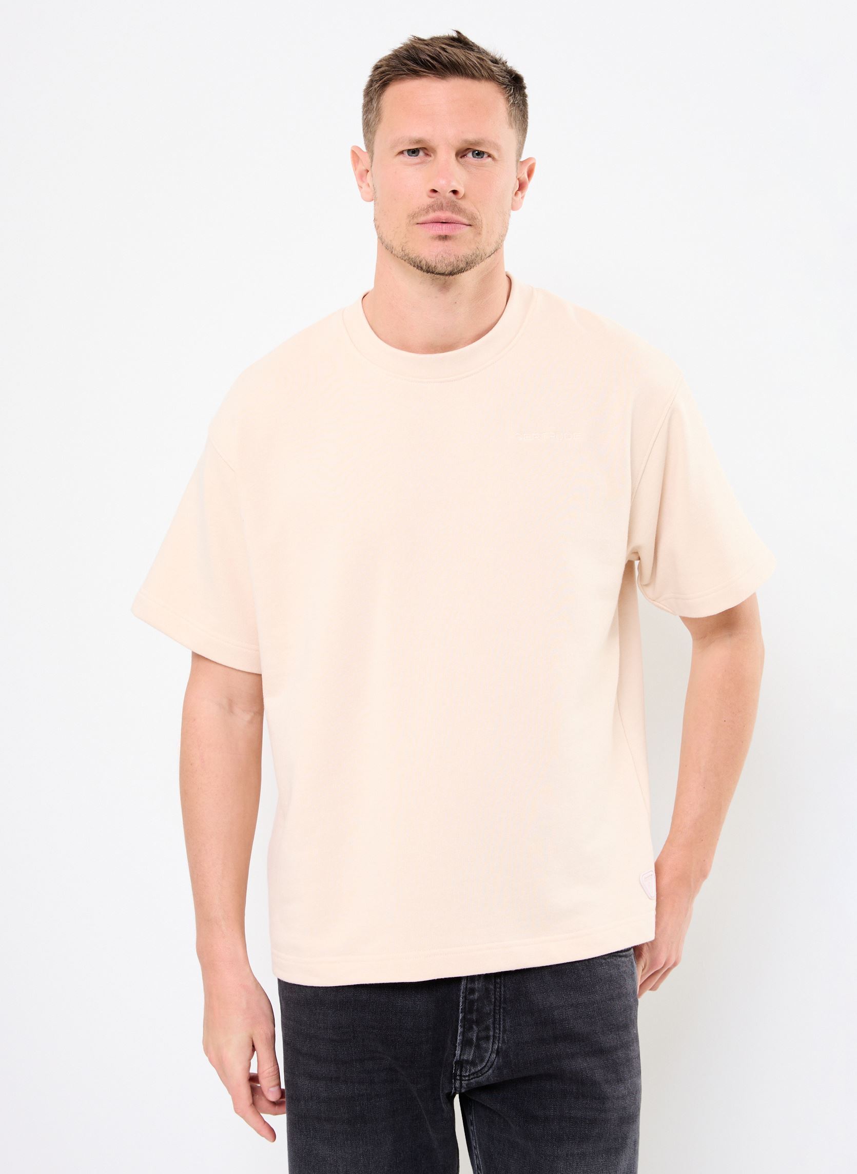 Tee-shirts manches courtes E25 TODD SWEAT homme beige Gertrude Tee-shirts manches courtes E25 TODD SWEAT homme beige BEIGE