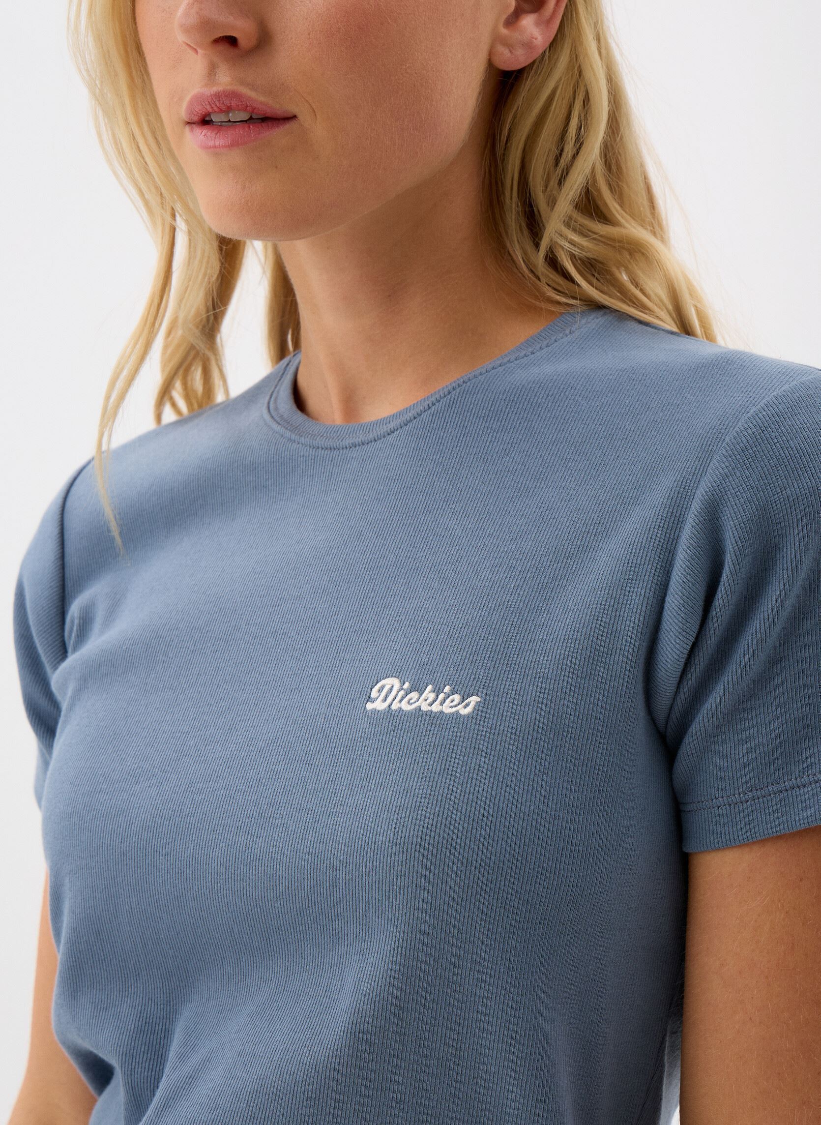 Kurzarm-T-Shirts LEWISTOWN EMBRO SS TEE W damen blau Dickies Kurzarm-T-Shirts LEWISTOWN EMBRO SS TEE W damen blau STORMY WEATHER