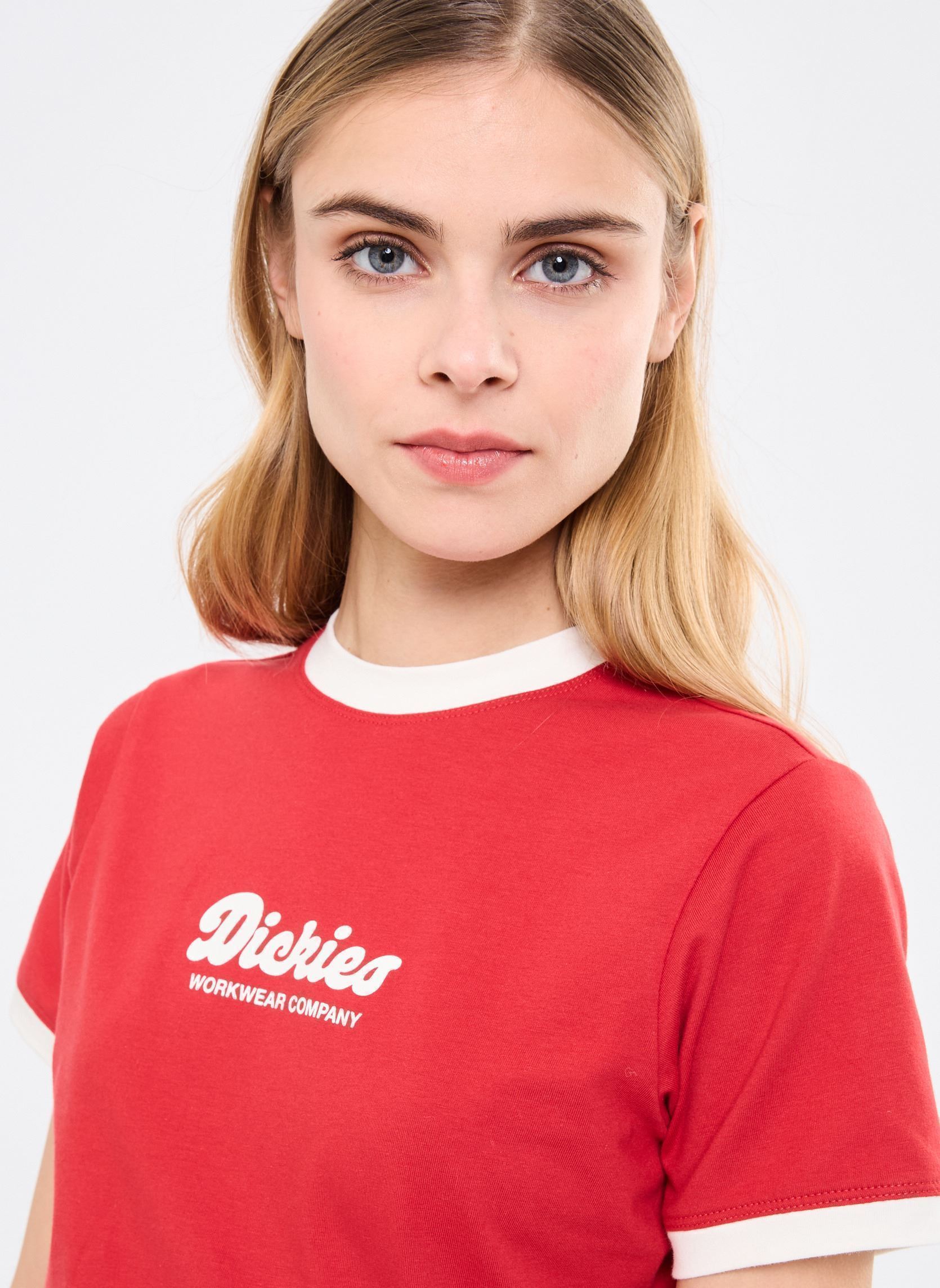 Tee-shirts LEWISTOWN RINGER SS TEE W femme rouge Dickies Tee-shirts LEWISTOWN RINGER SS TEE W femme rouge ENGLISH RED