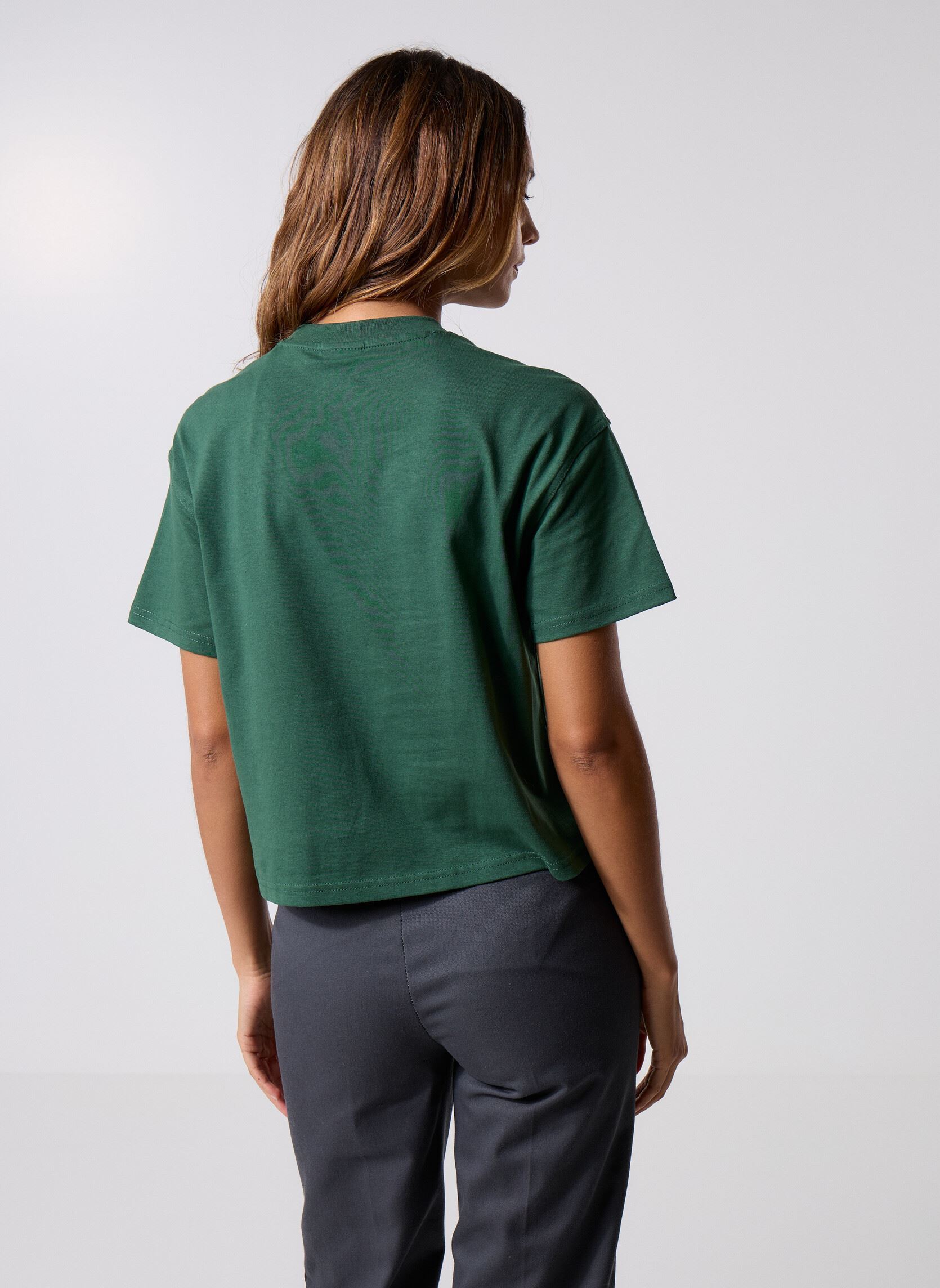 Tee-shirts OAKPORT BOXY SS TEE femme vert Dickies Tee-shirts OAKPORT BOXY SS TEE femme vert PINE NEEDLE GREEN
