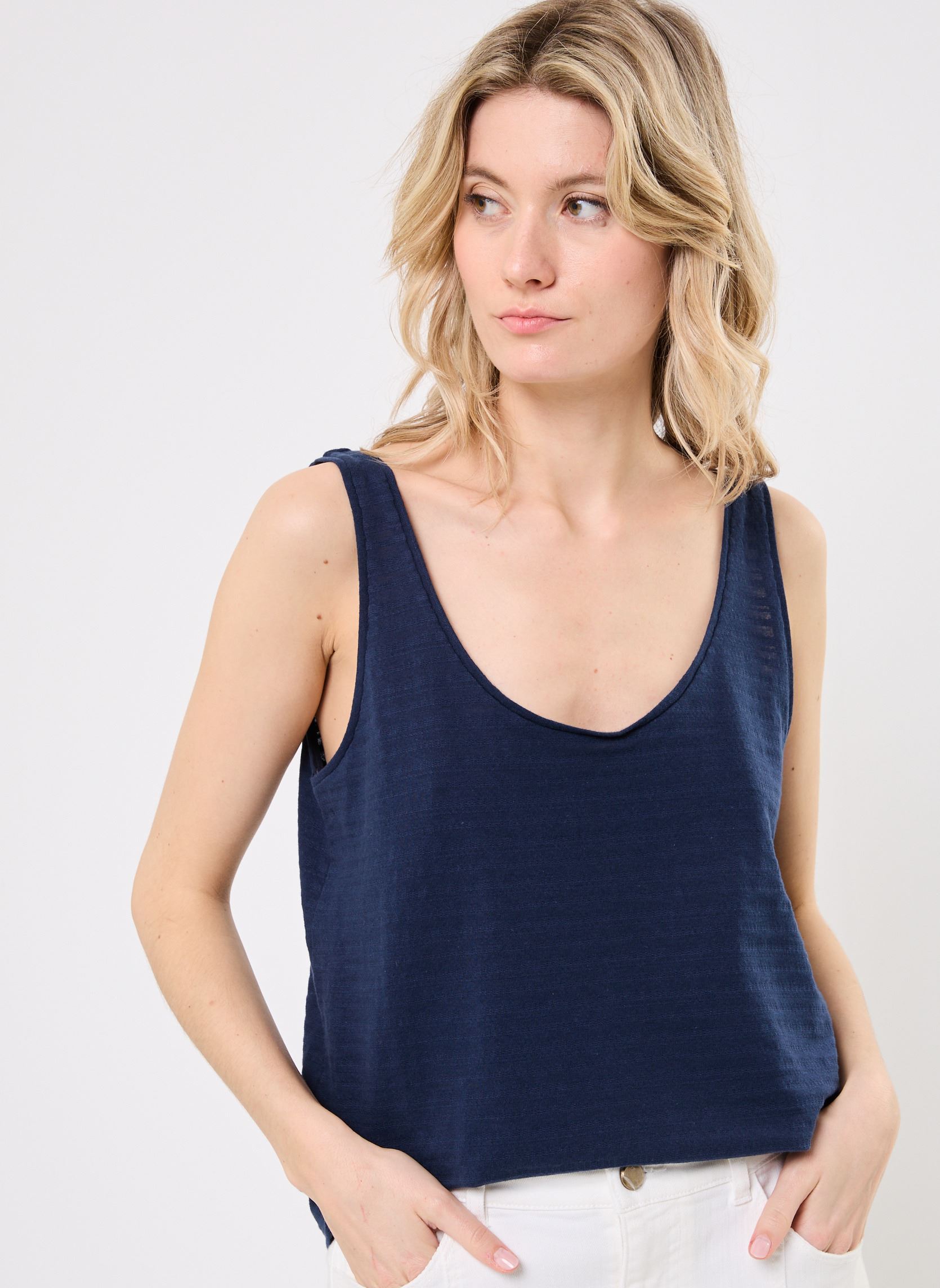 Débardeurs DEBORA femme bleu Georgia Rose Débardeurs DEBORA femme bleu DRESS BLUES