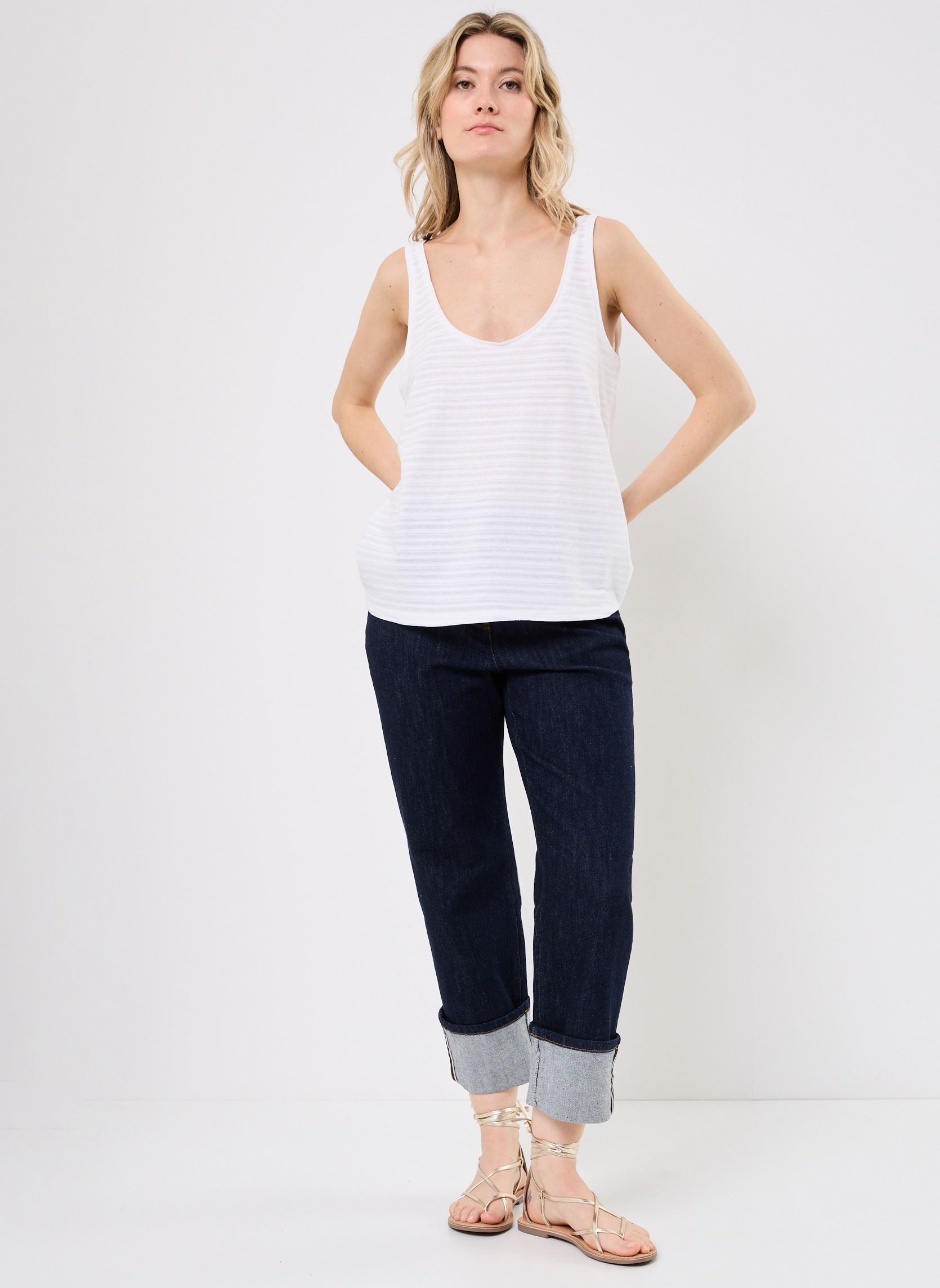 Tanktops DEBORA damen weiß Georgia Rose Tanktops DEBORA damen weiß Bright white