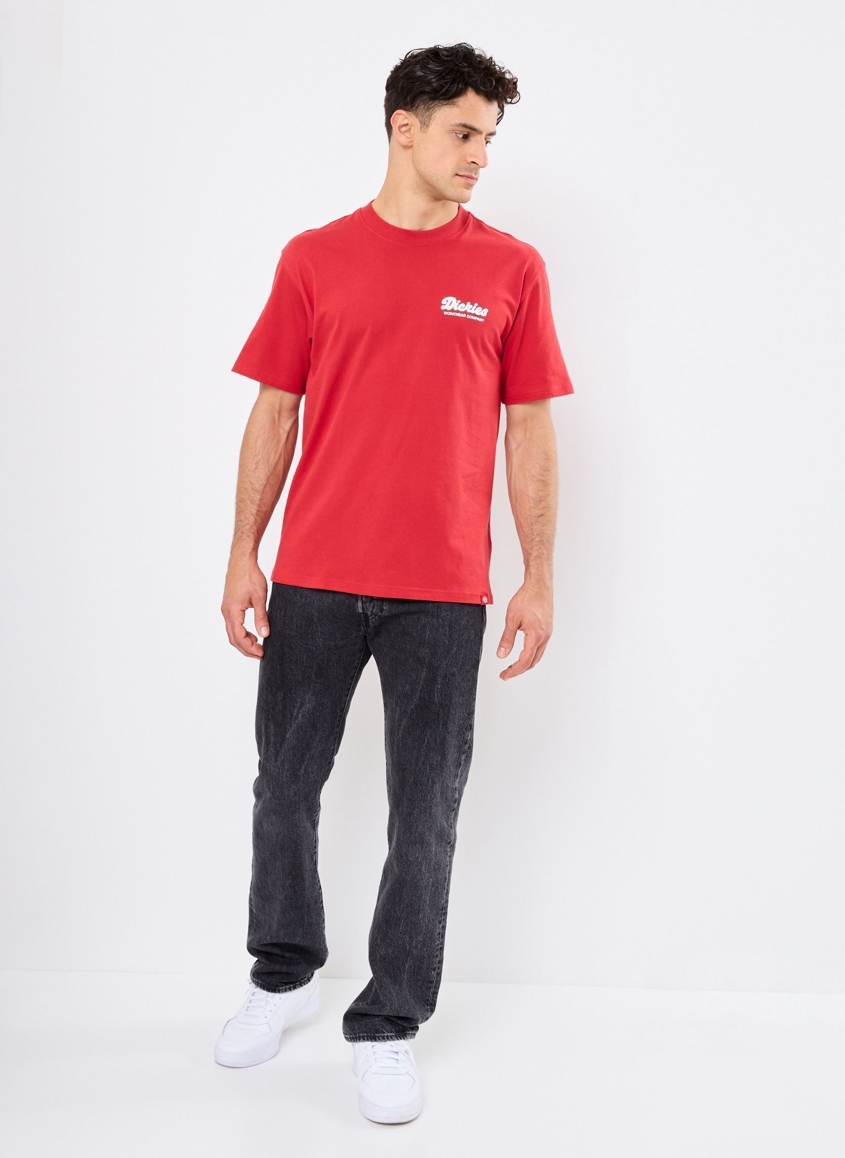 Tee-shirts manches courtes LEWISTOWN SS TEE homme rouge Dickies Tee-shirts manches courtes LEWISTOWN SS TEE homme rouge ENGLISH RED